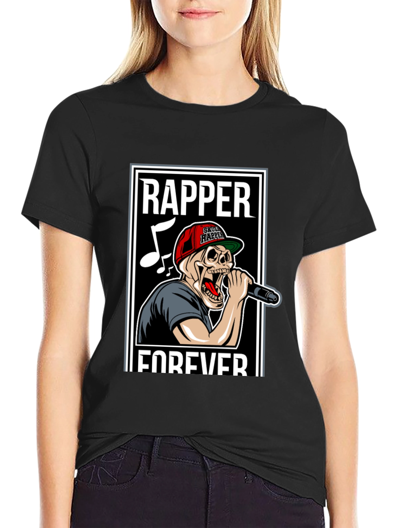 Skull Rapper Forever Graphic T-Shirt