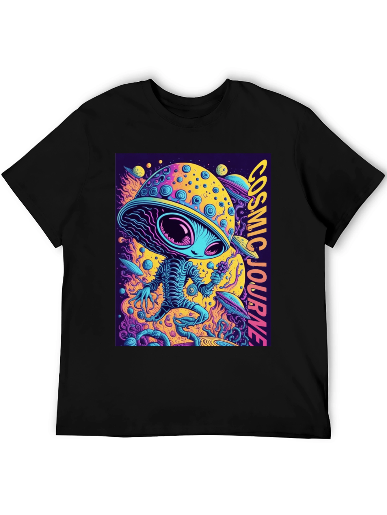 Cosmic Alien T-Shirt - Journey Through Space
