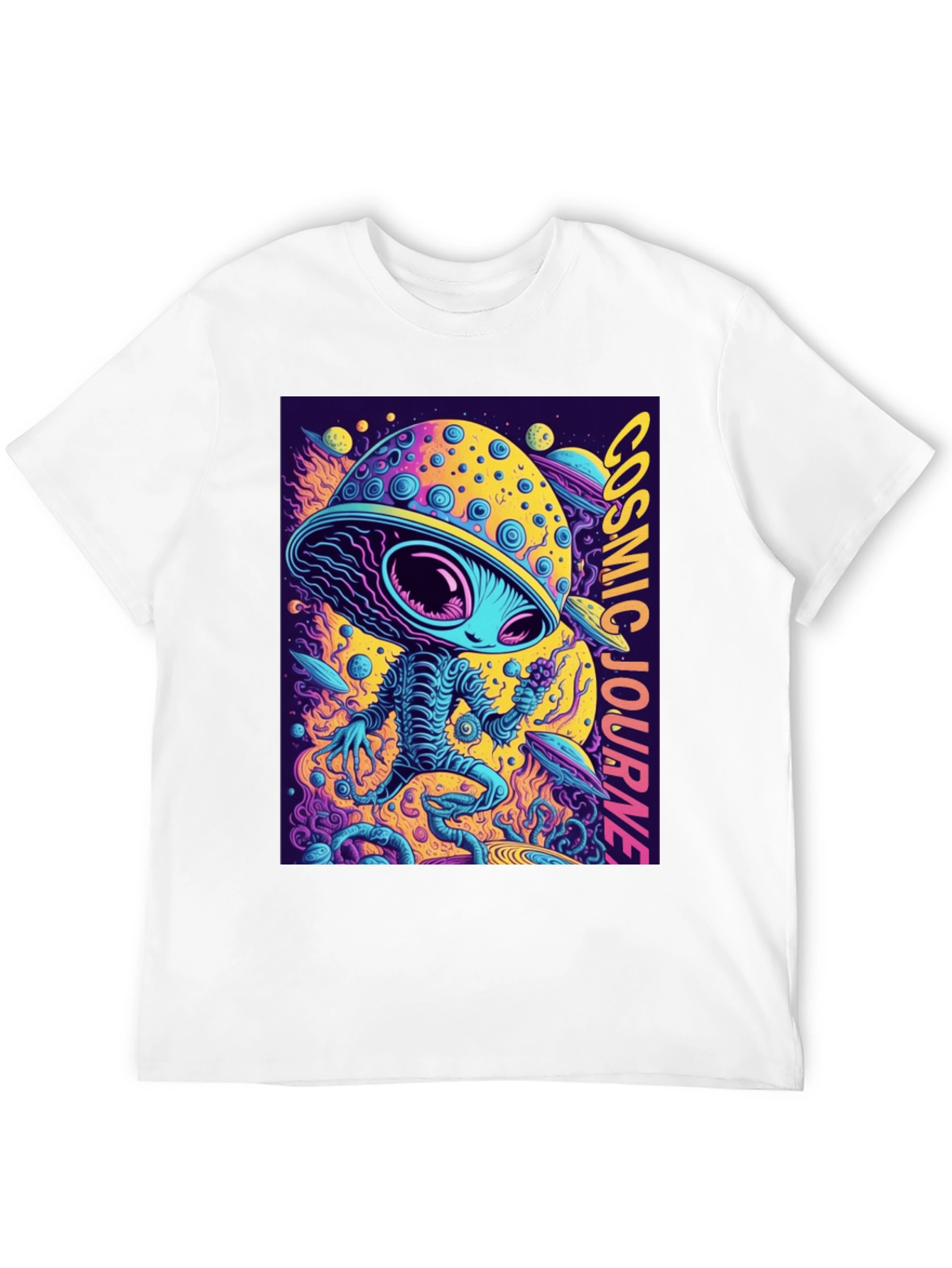 Cosmic Alien T-Shirt - Journey Through Space