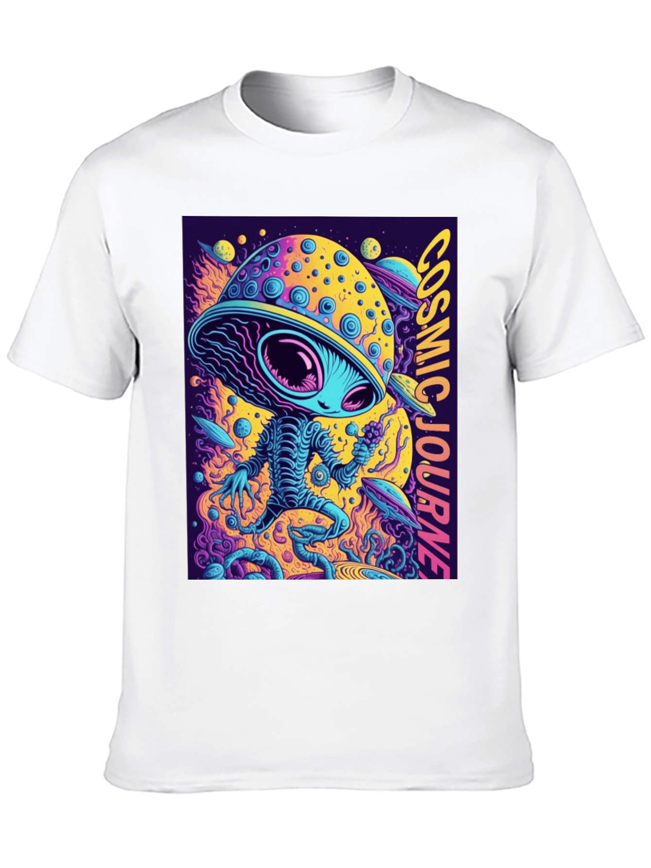 Cosmic Alien T-Shirt - Journey Through Space