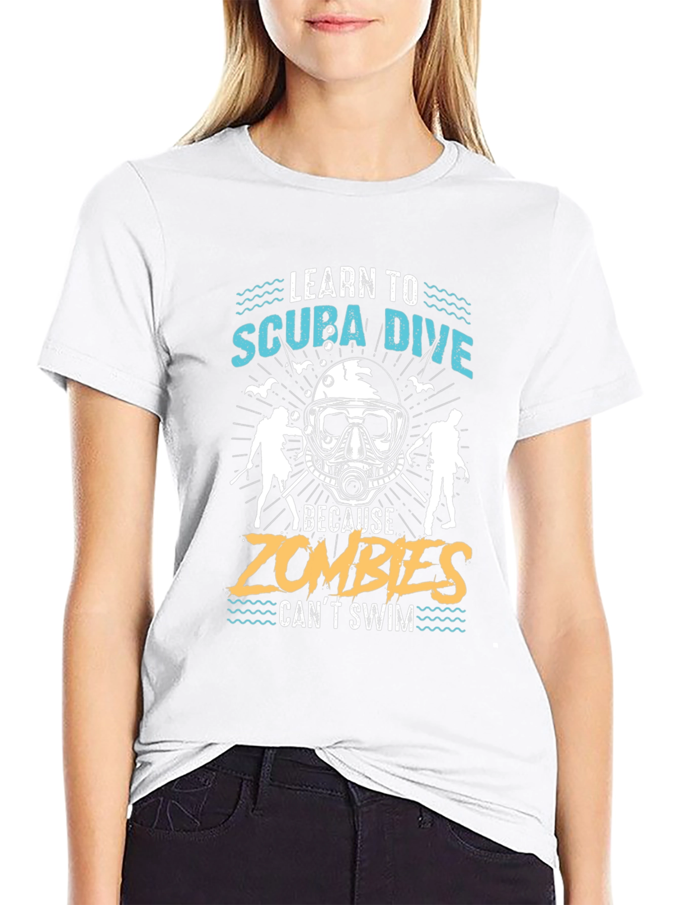 Scuba Dive Zombie T-Shirt Funny Diver Gift
