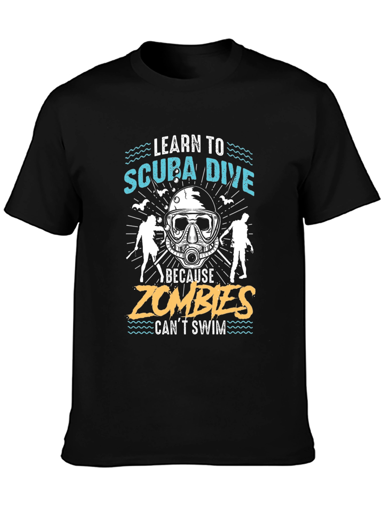 Scuba Dive Zombie T-Shirt Funny Diver Gift