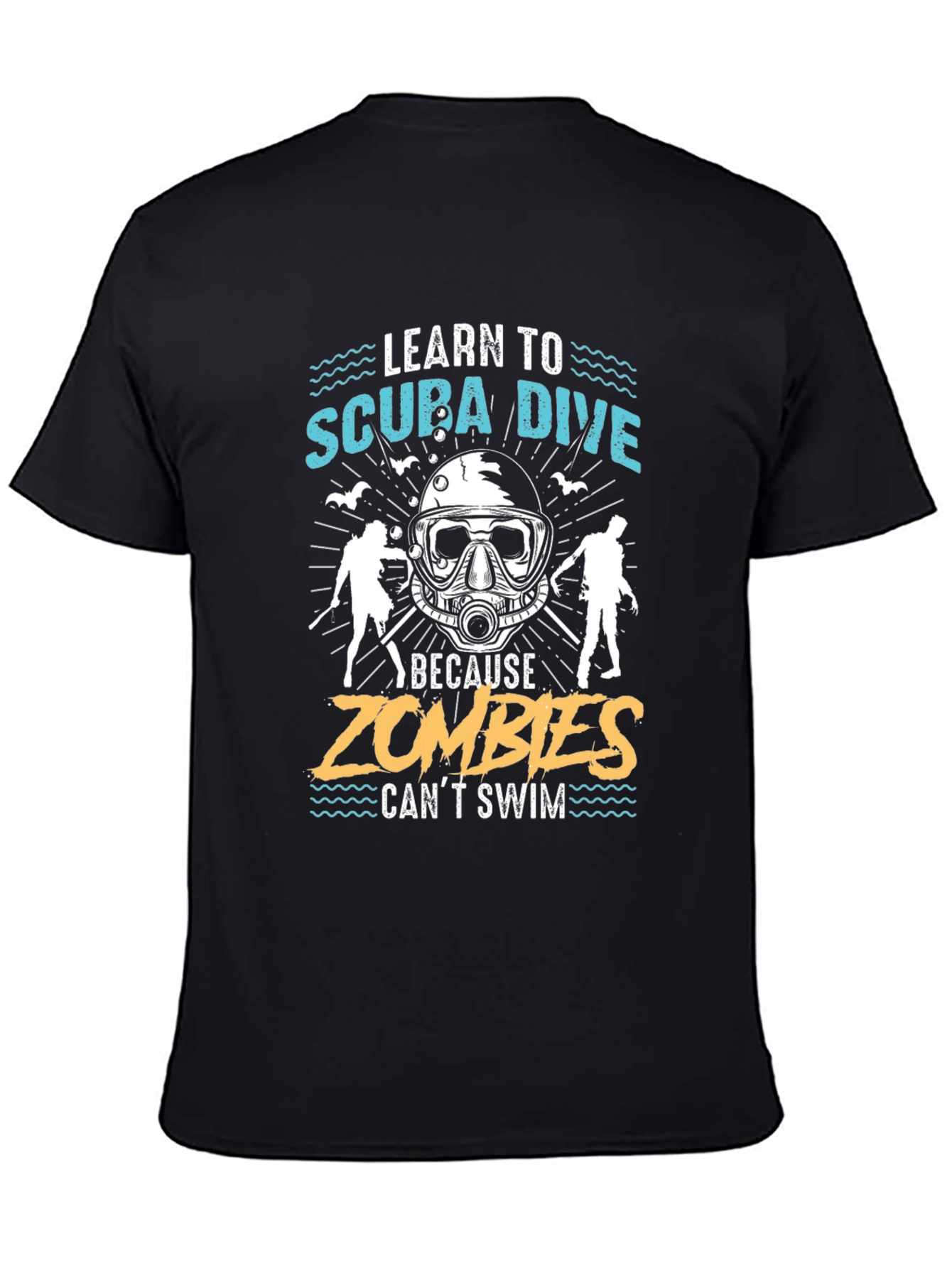 Scuba Dive Zombie T-Shirt Funny Diver Gift