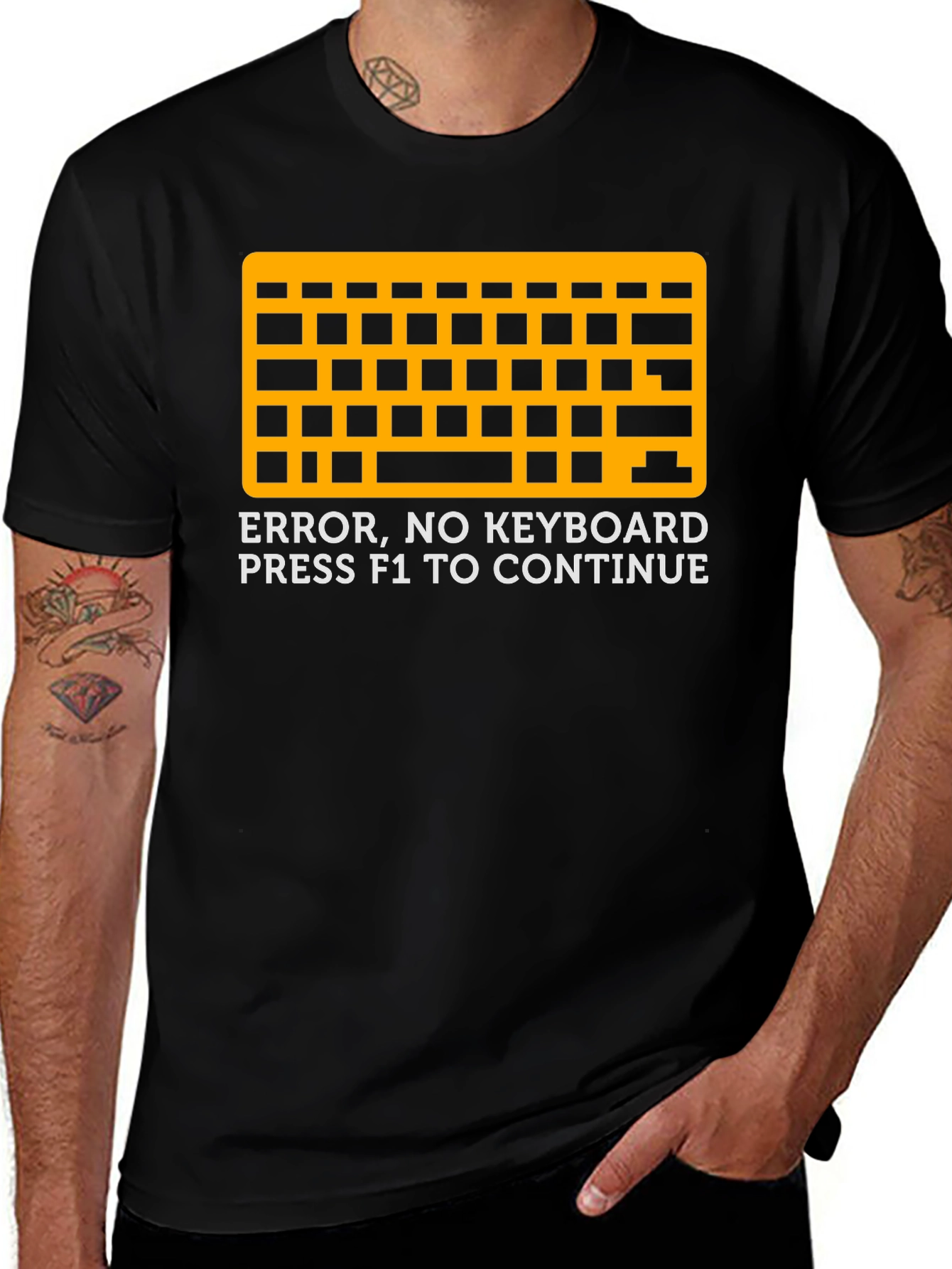 Error No Keyboard Press F1 T-Shirt