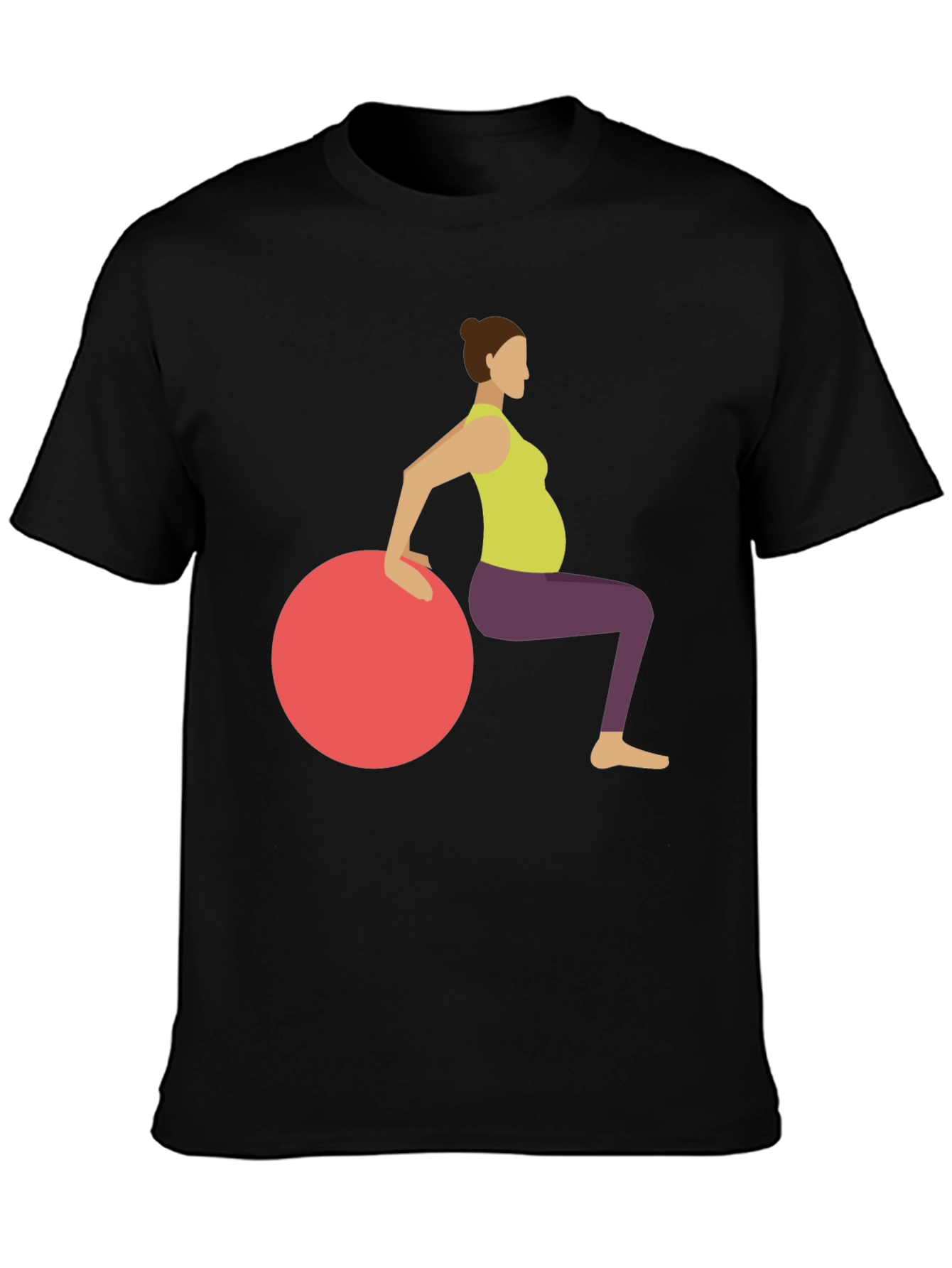 Yoga Pregnancy Shirt - Maternity Fitness Tee