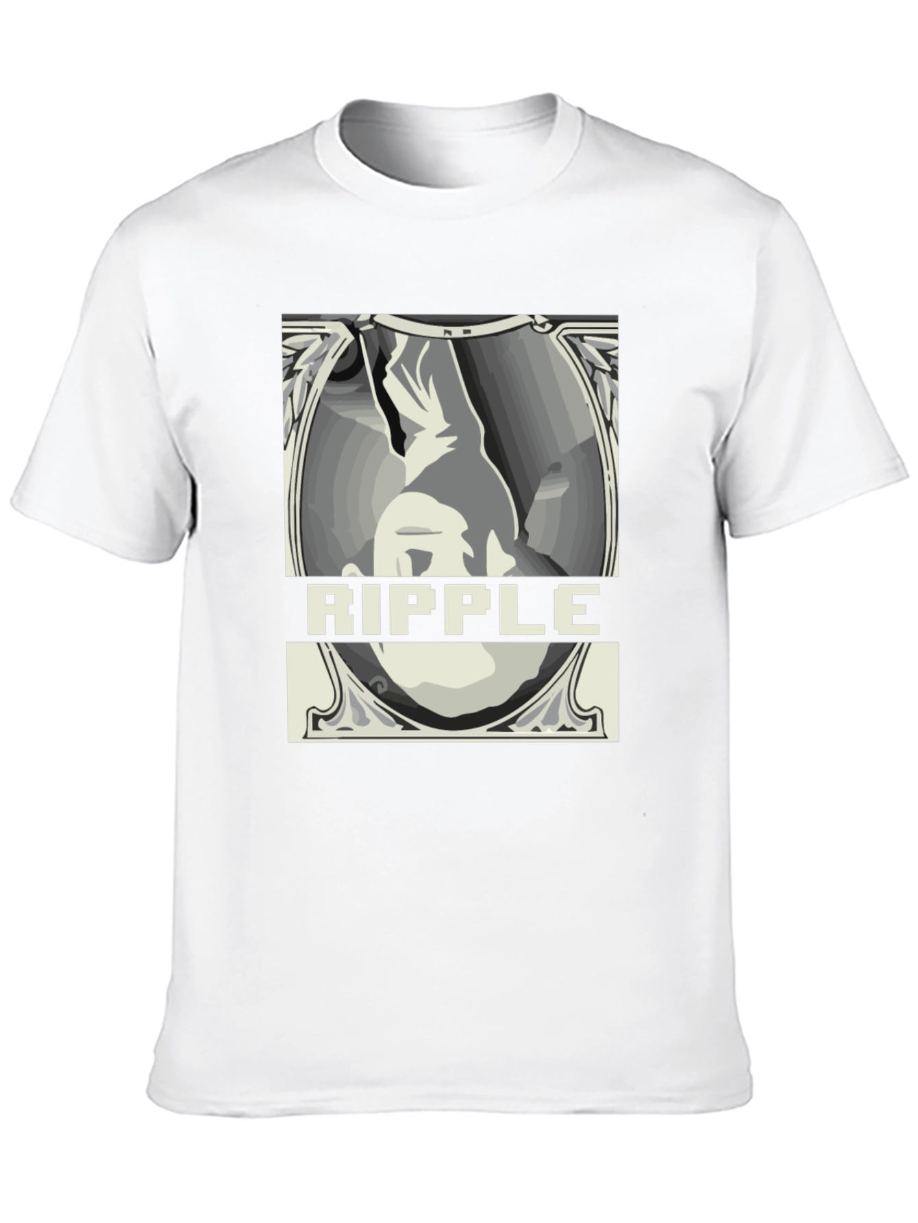 Ripple Graphic Tee - Crypto Currency Black T-Shirt