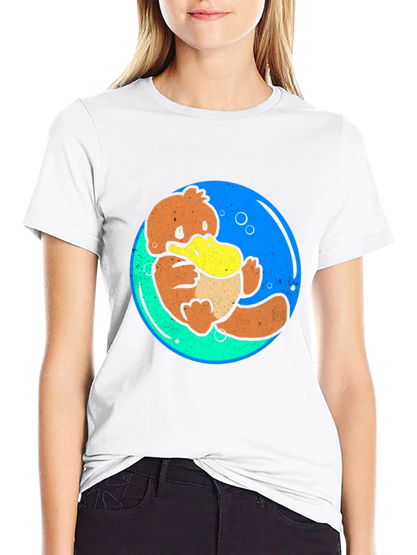 Psyduck Bubble T-Shirt - Black Cotton Tee