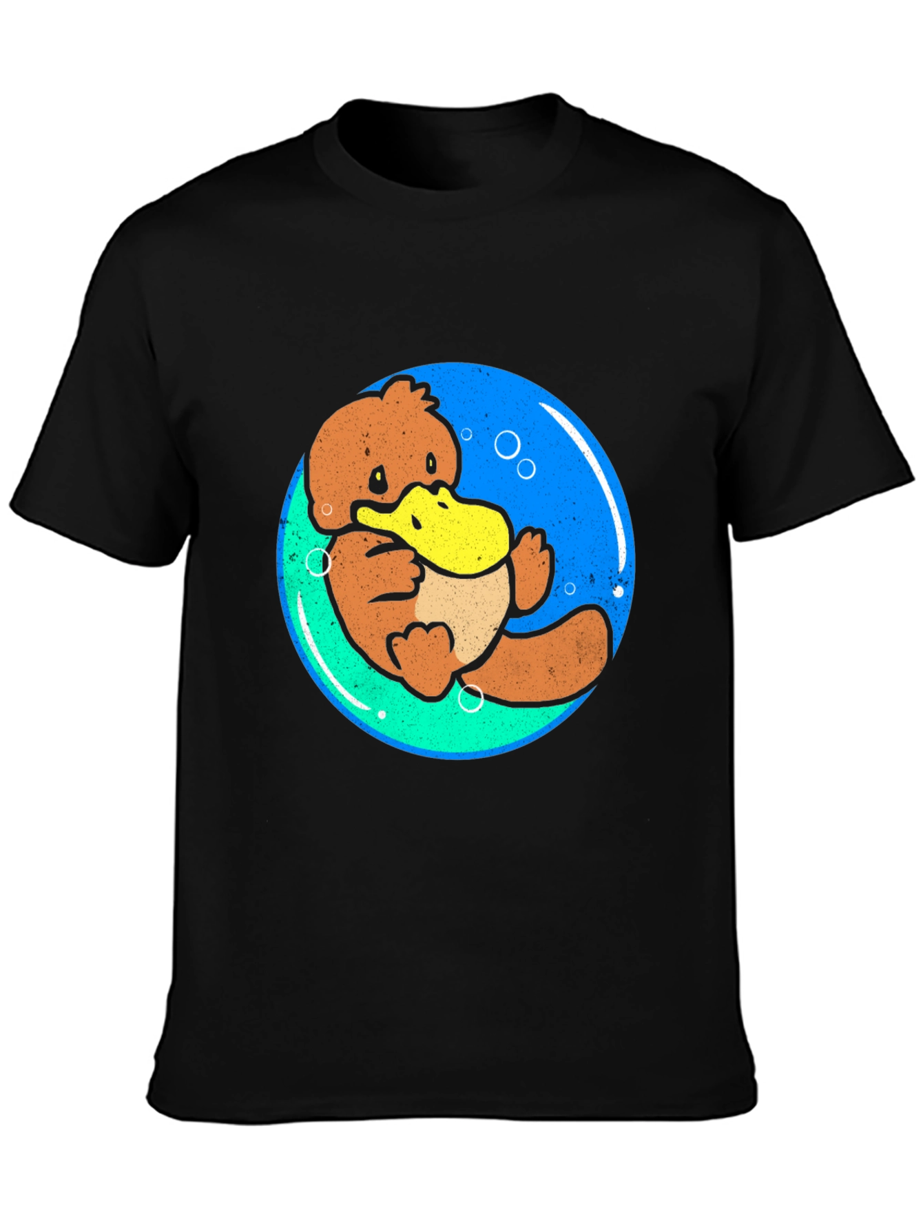 Psyduck Bubble T-Shirt - Black Cotton Tee