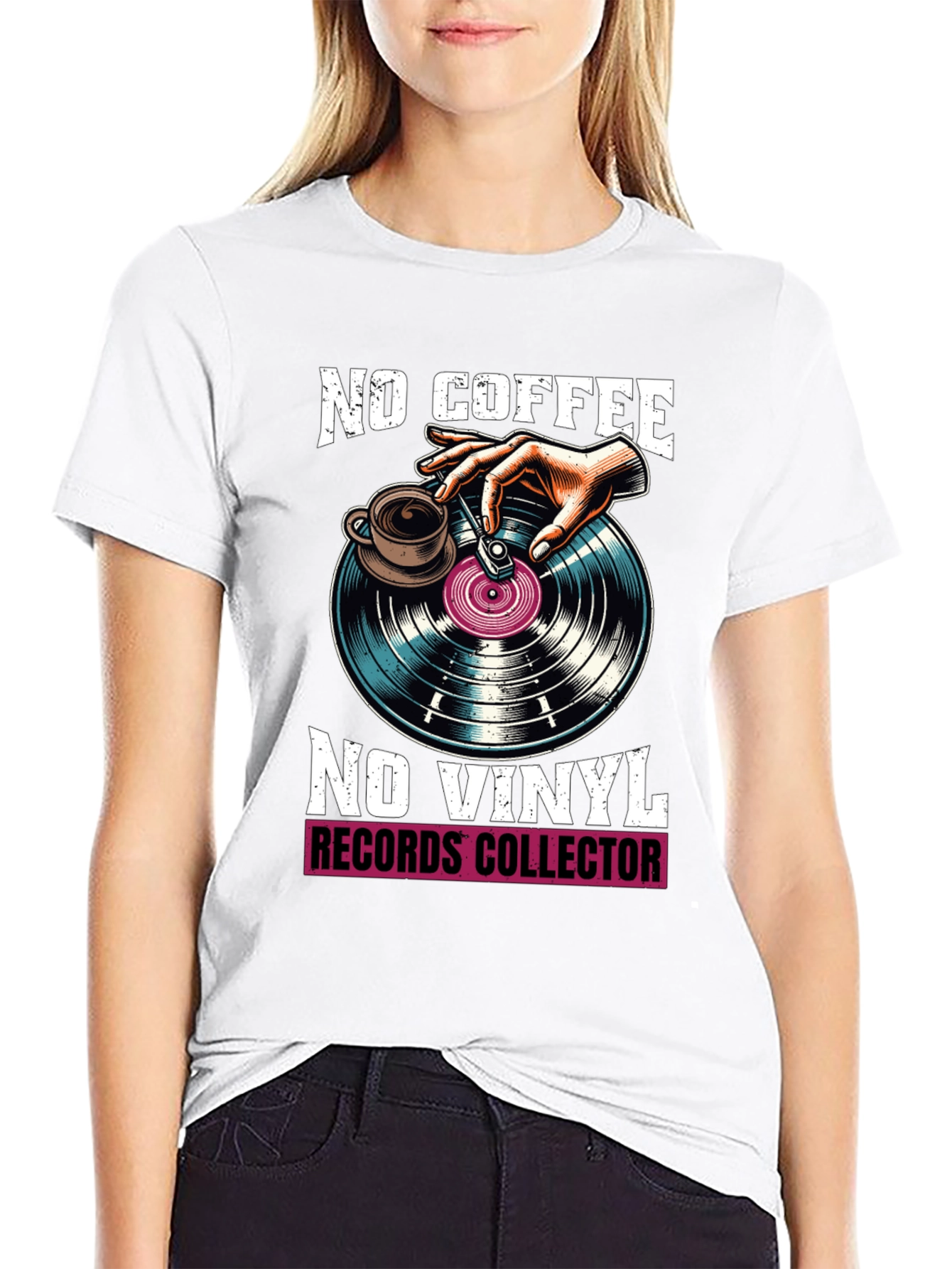 No Coffee No Vinyl Graphic Tee