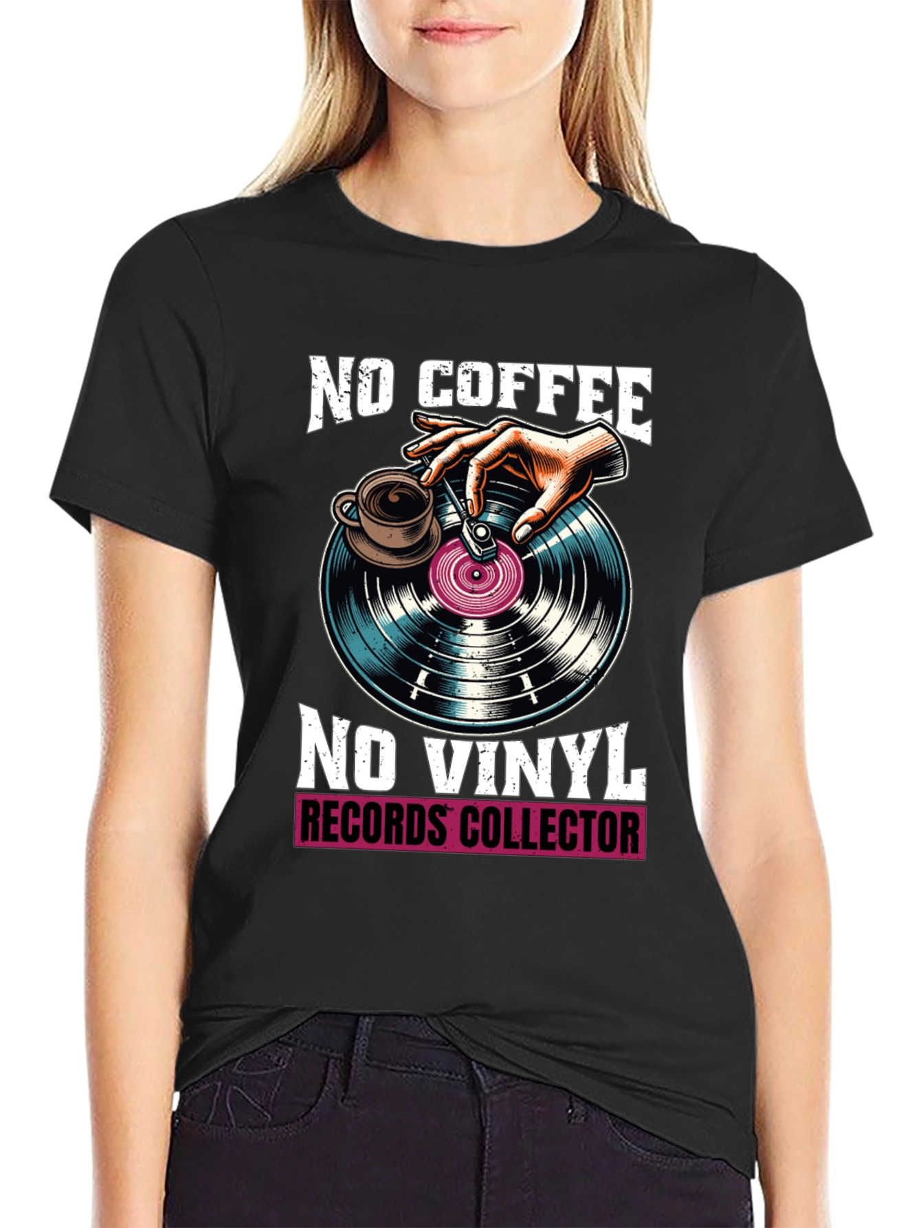 No Coffee No Vinyl Graphic Tee