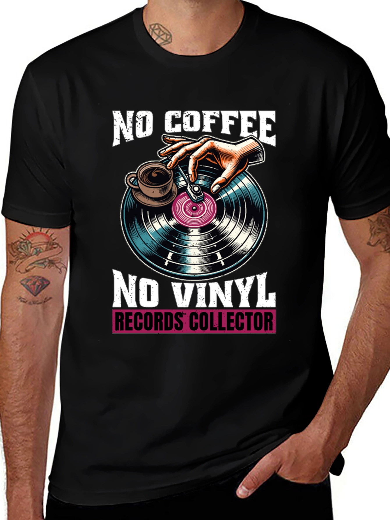 No Coffee No Vinyl Graphic Tee
