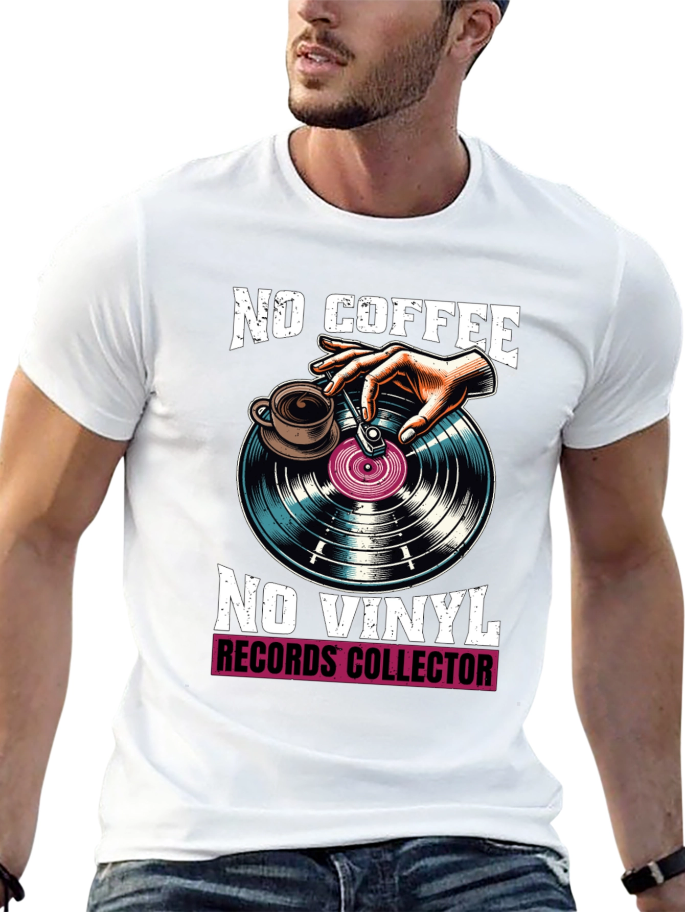 No Coffee No Vinyl Graphic Tee
