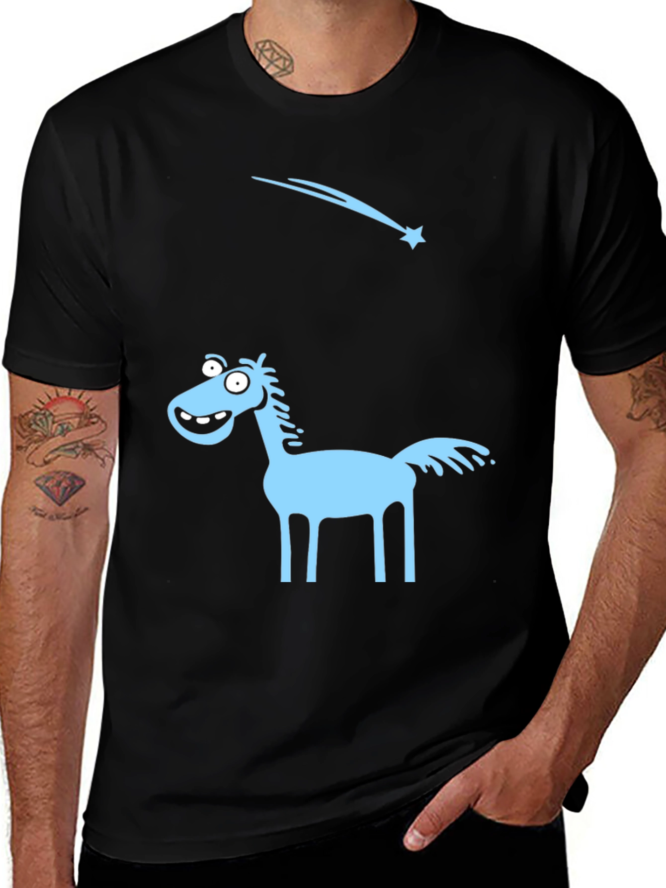 Funny Horse & Star Tee