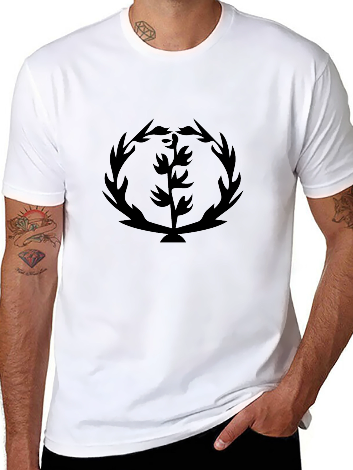 Black Eritrea Emblem T-Shirt - Casual Comfort
