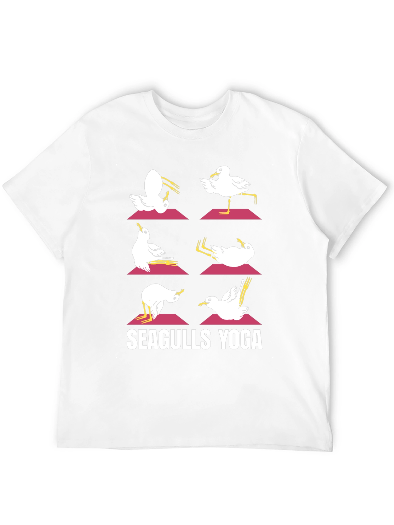 Seagulls Yoga Graphic T-Shirt