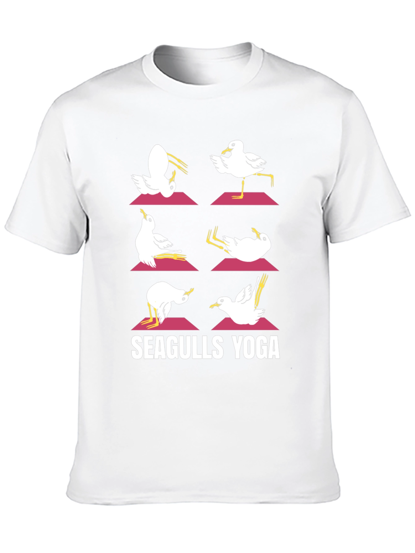 Seagulls Yoga Graphic T-Shirt
