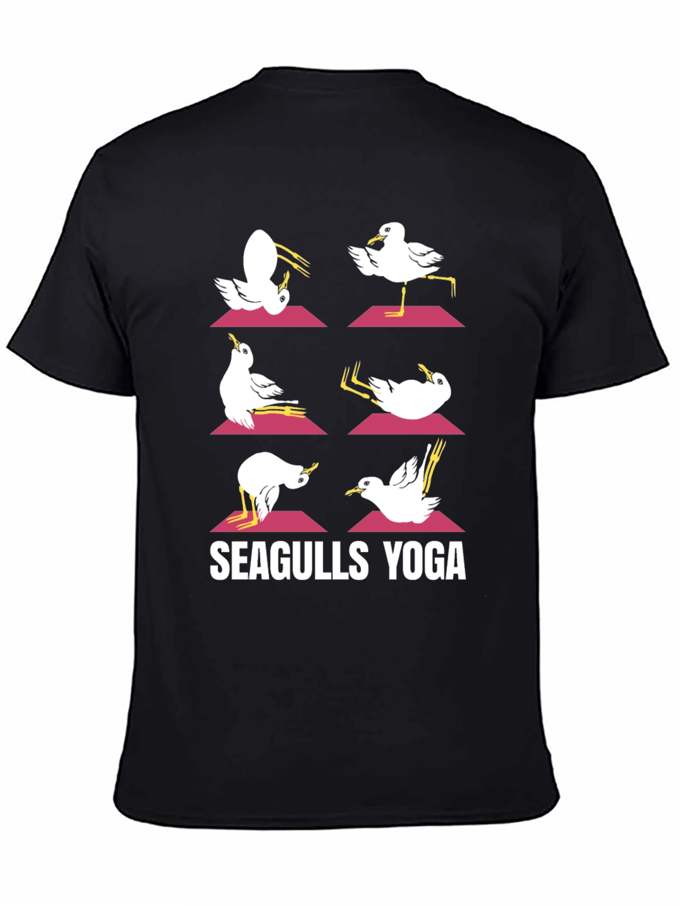 Seagulls Yoga Graphic T-Shirt