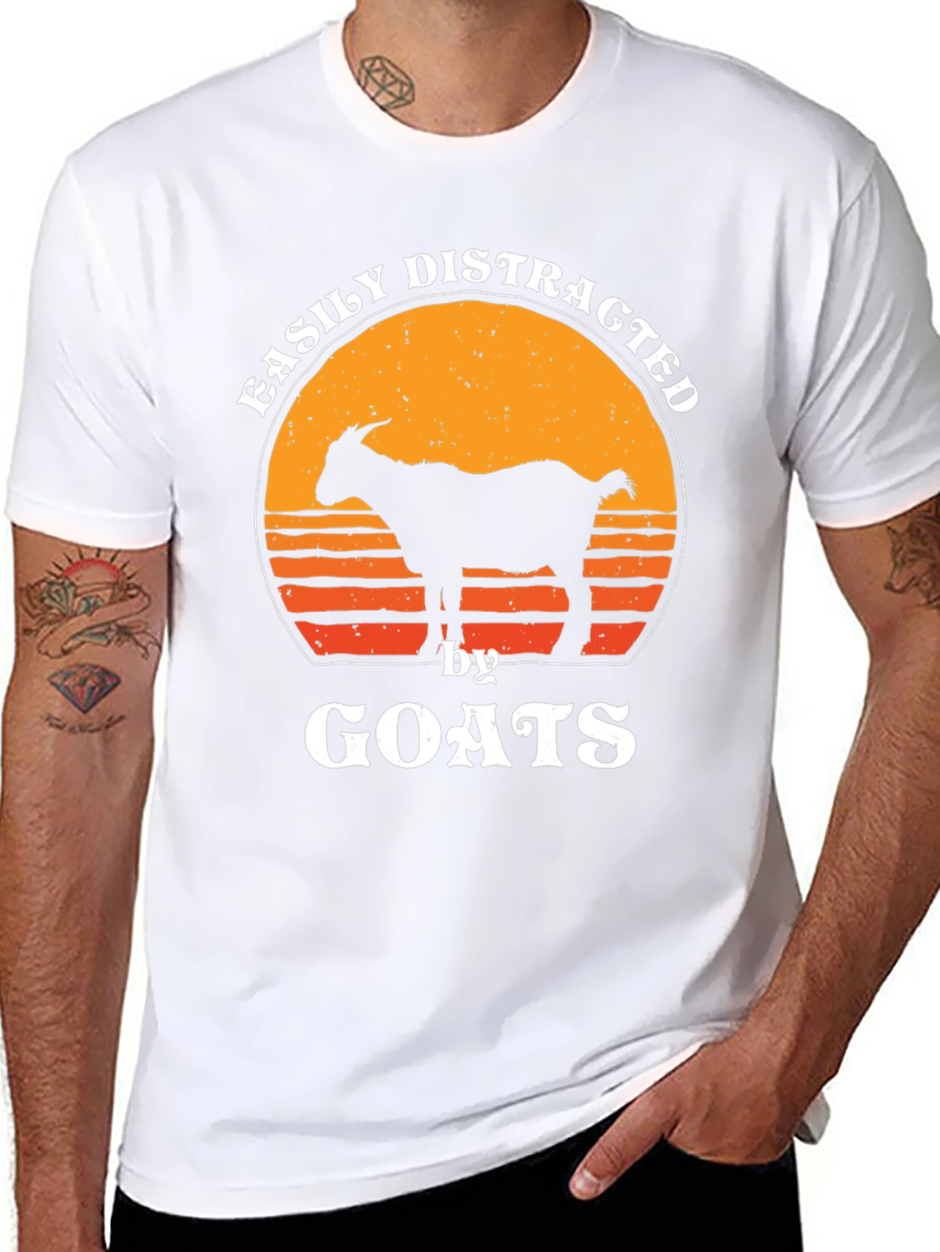 Easily Distracted By Goats T-Shirt
