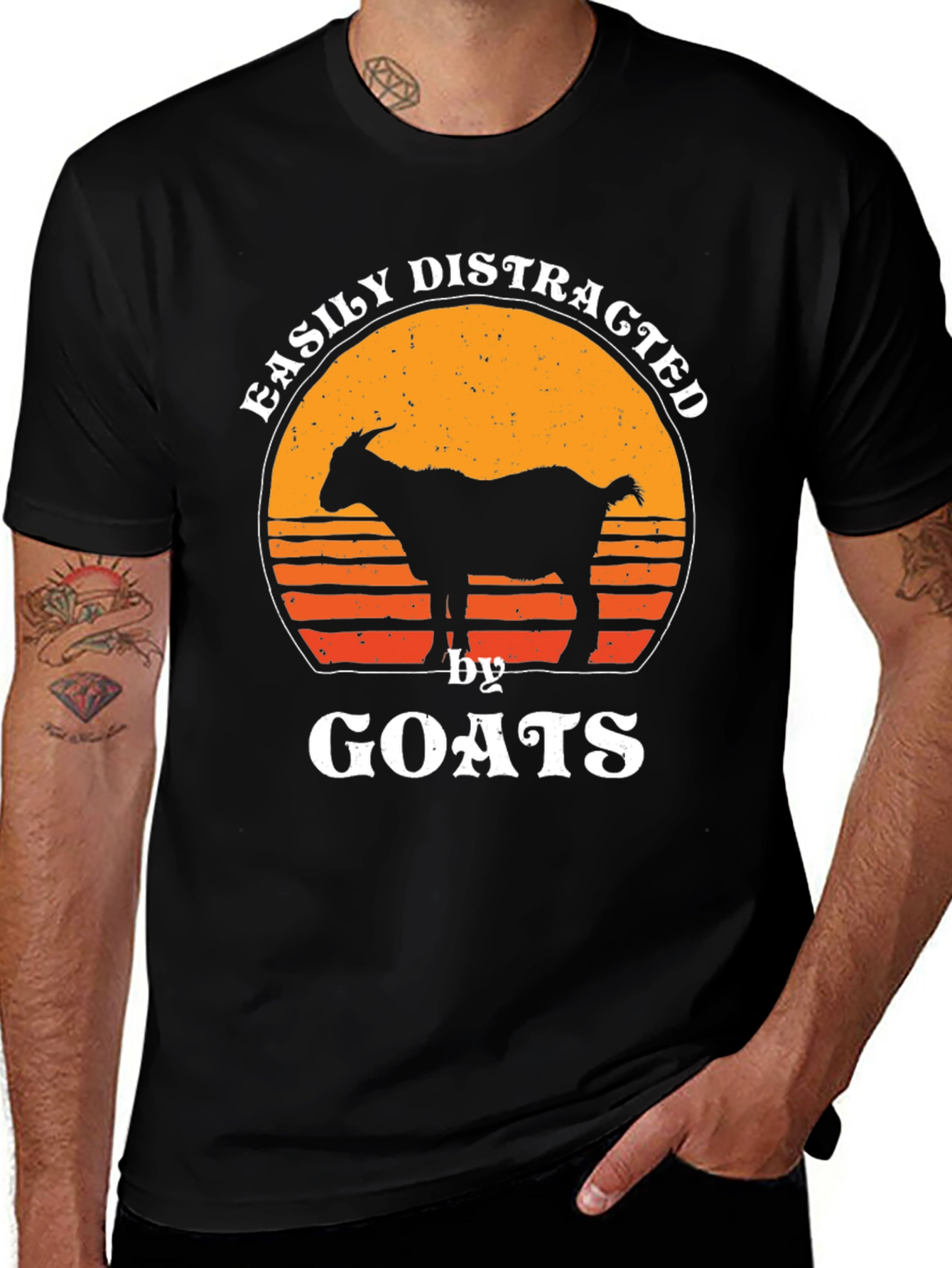 Easily Distracted By Goats T-Shirt