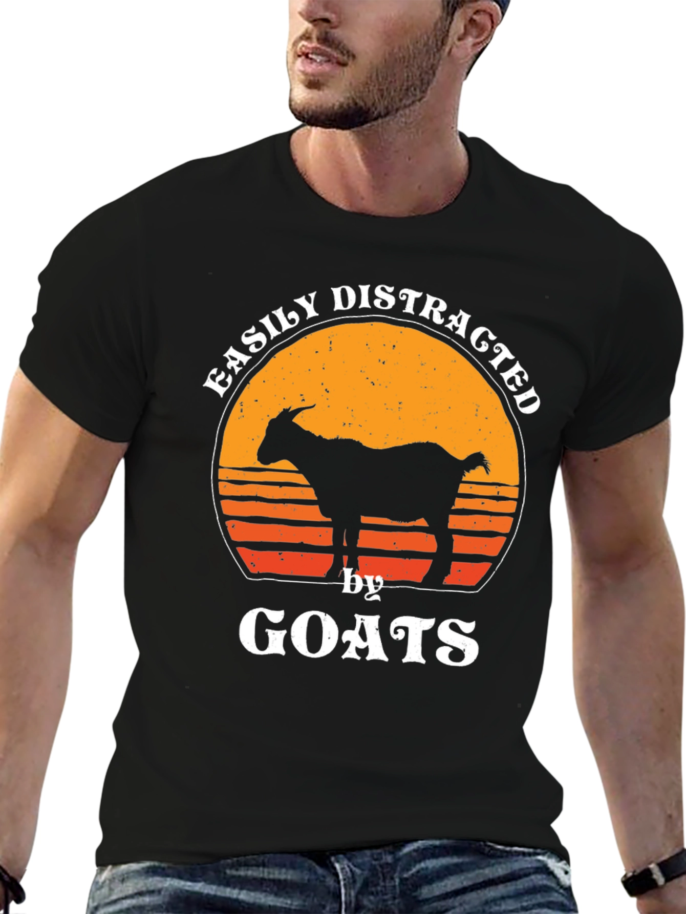 Easily Distracted By Goats T-Shirt