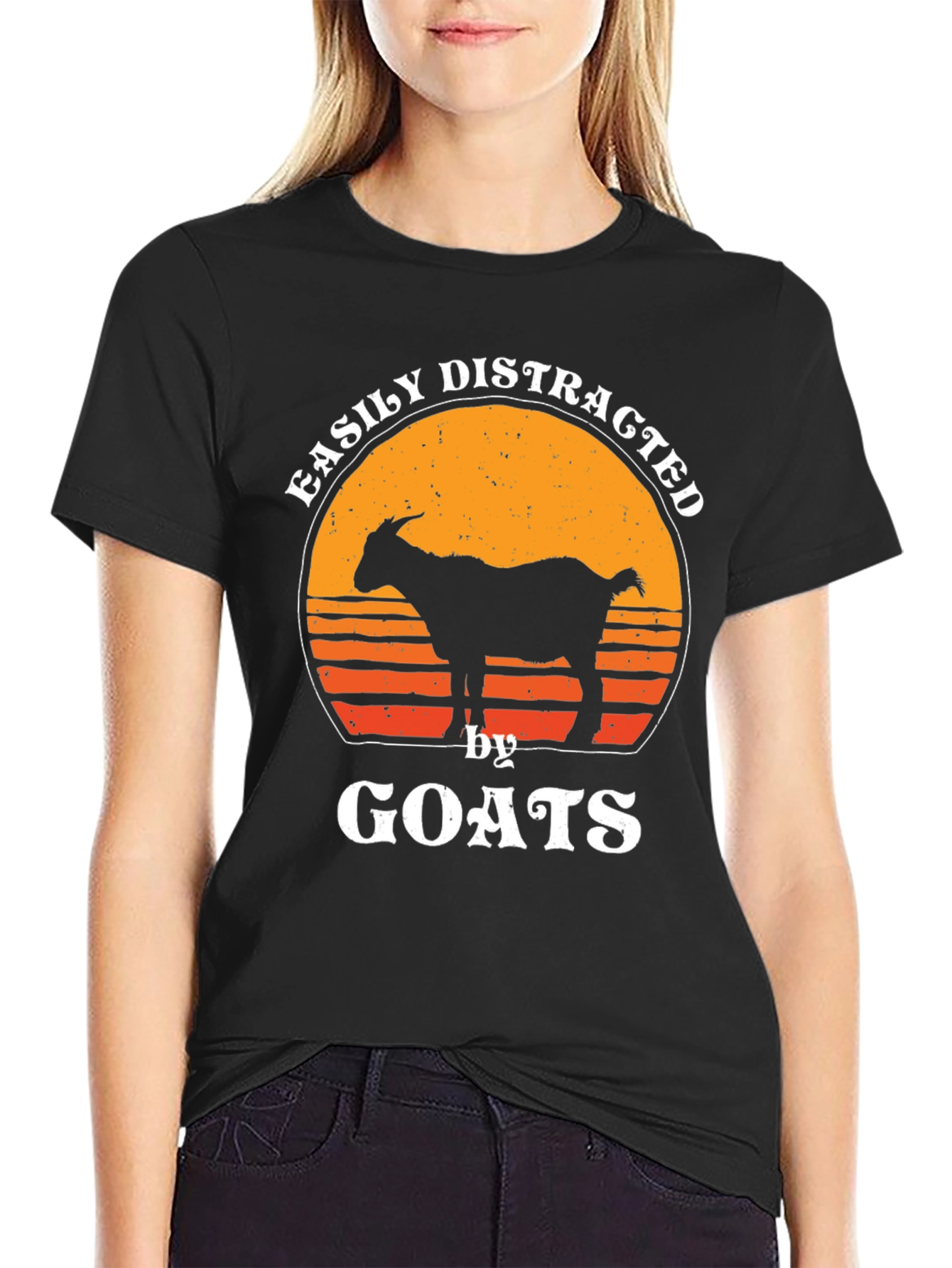 Easily Distracted By Goats T-Shirt