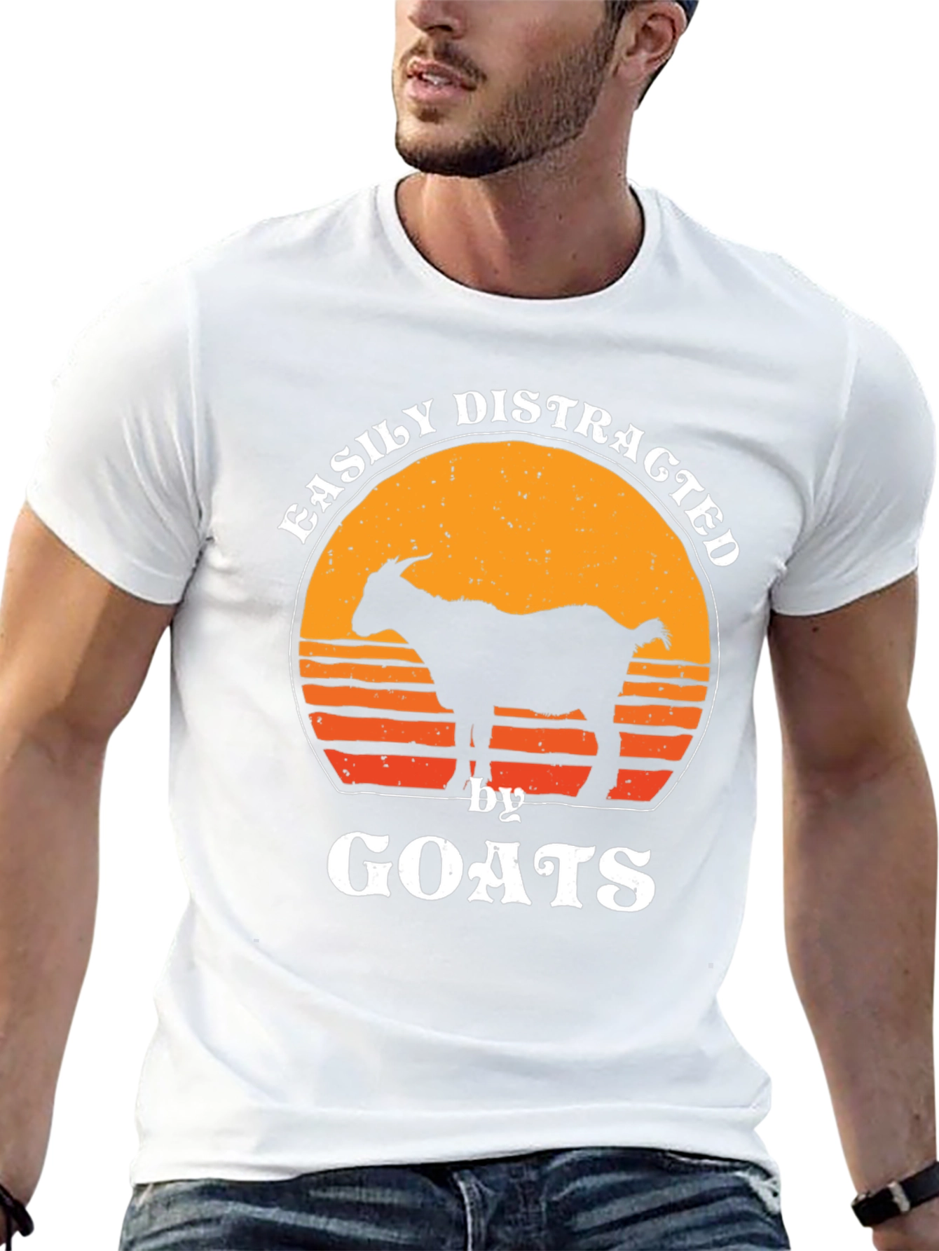 Easily Distracted By Goats T-Shirt