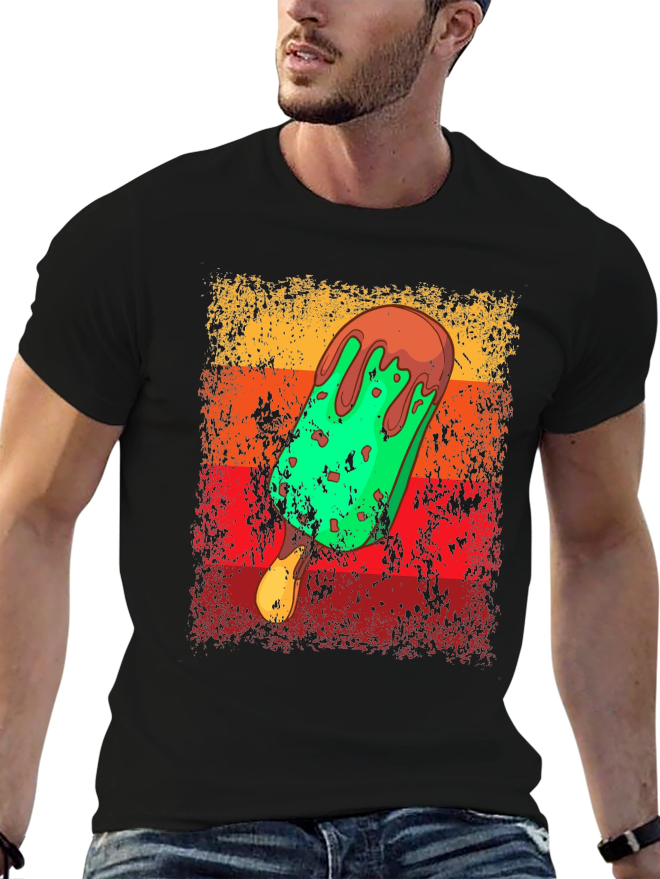 Retro Ice Cream T-Shirt - Novelty Graphic Tee