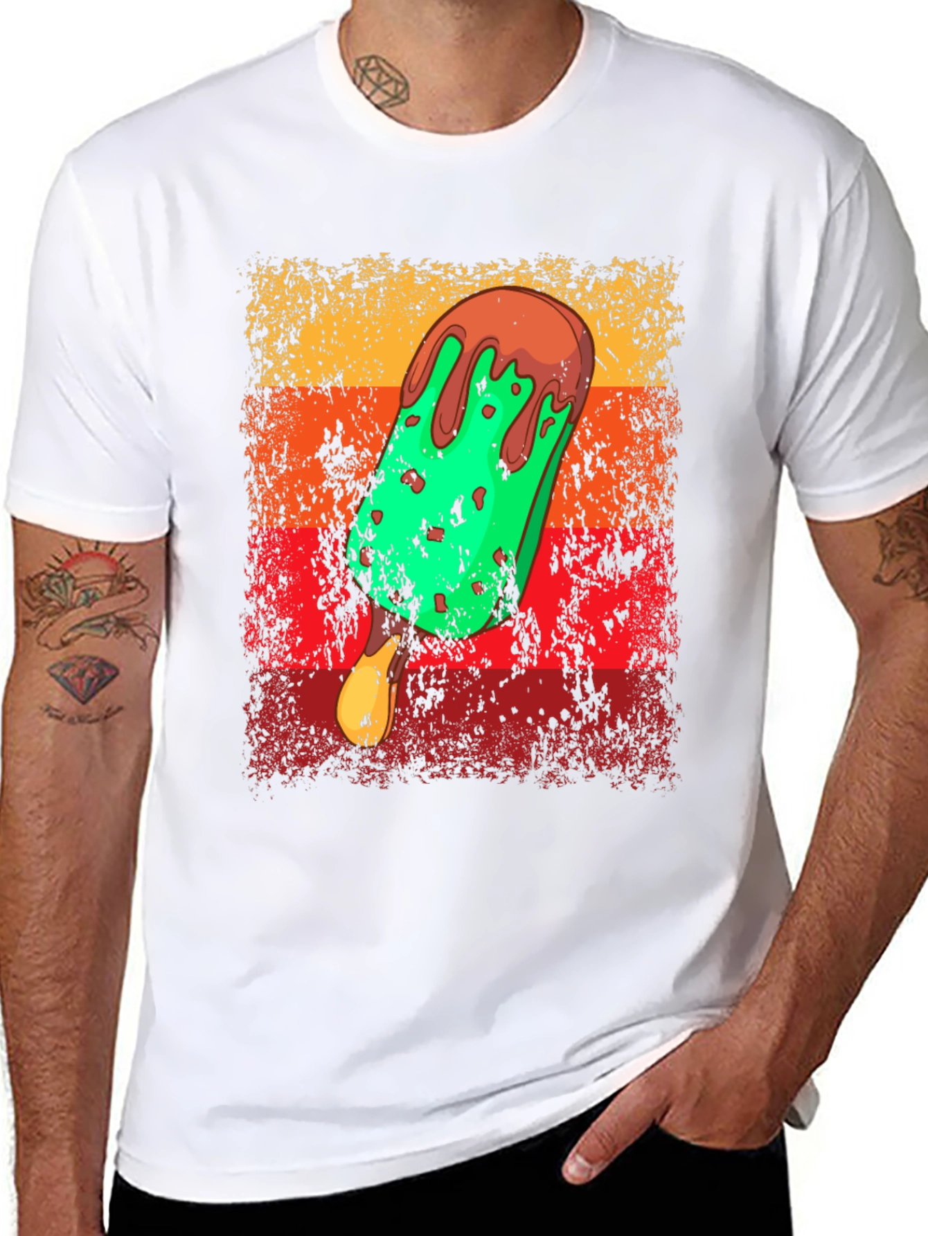Retro Ice Cream T-Shirt - Novelty Graphic Tee