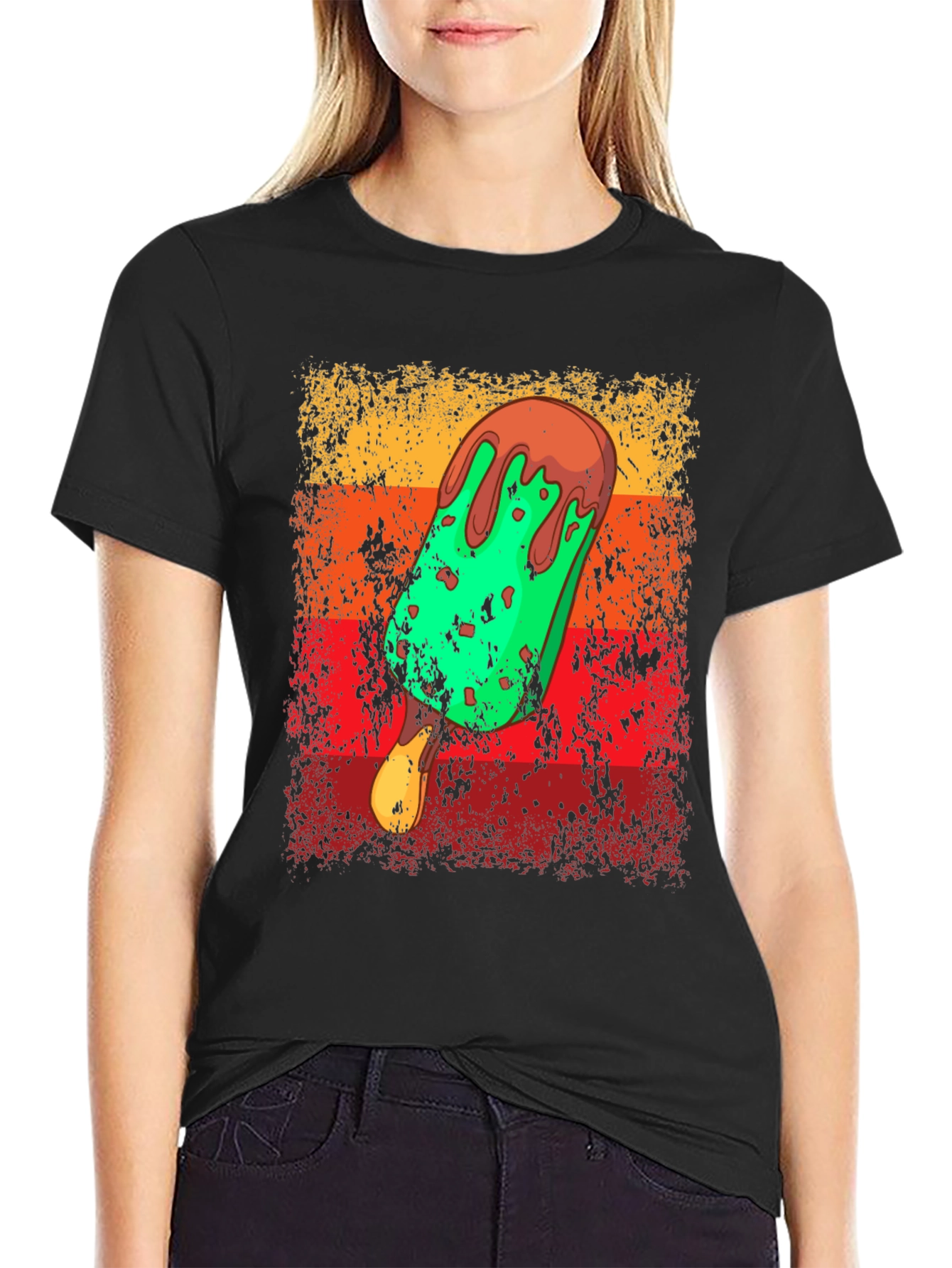 Retro Ice Cream T-Shirt - Novelty Graphic Tee