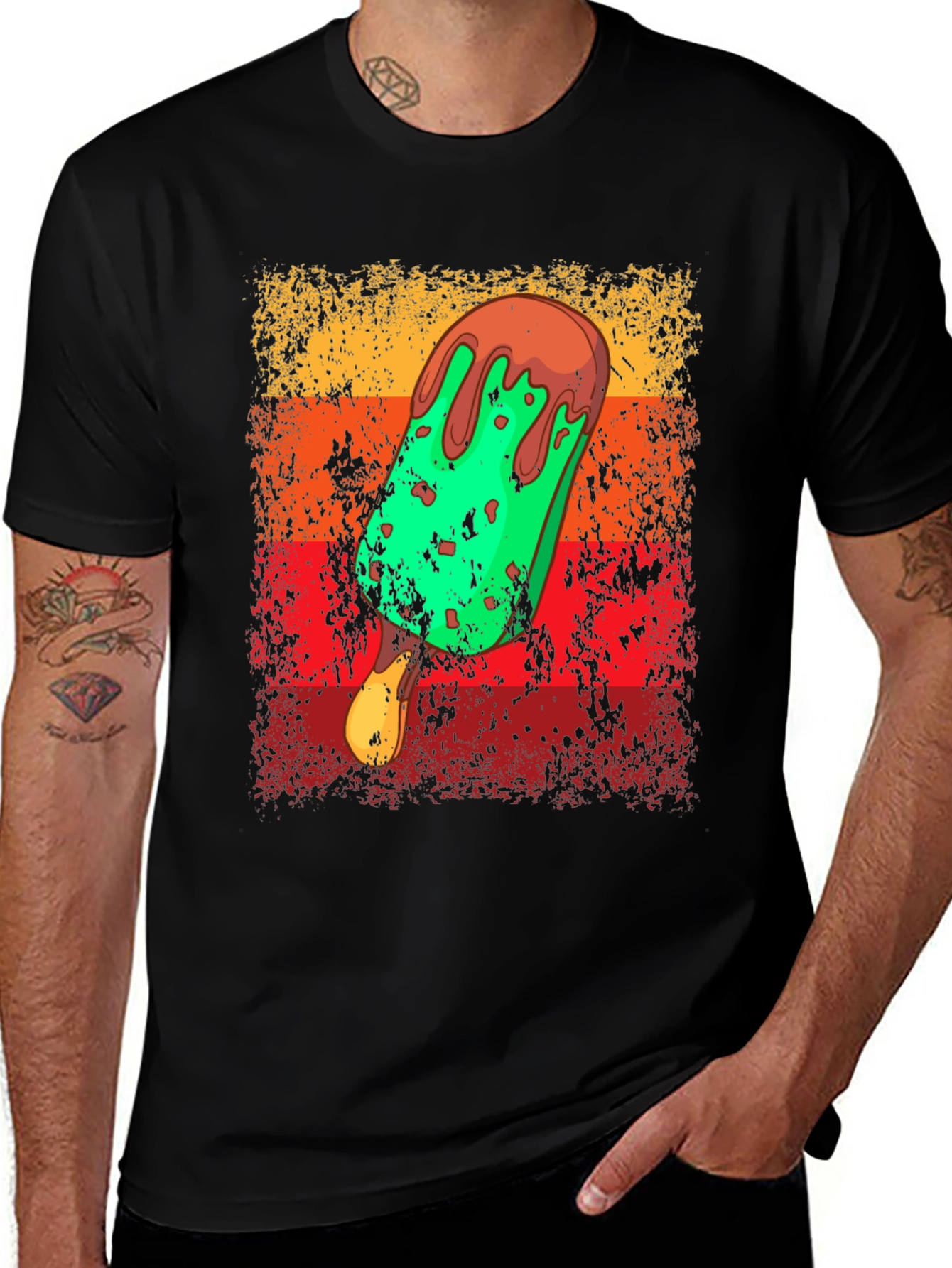 Retro Ice Cream T-Shirt - Novelty Graphic Tee