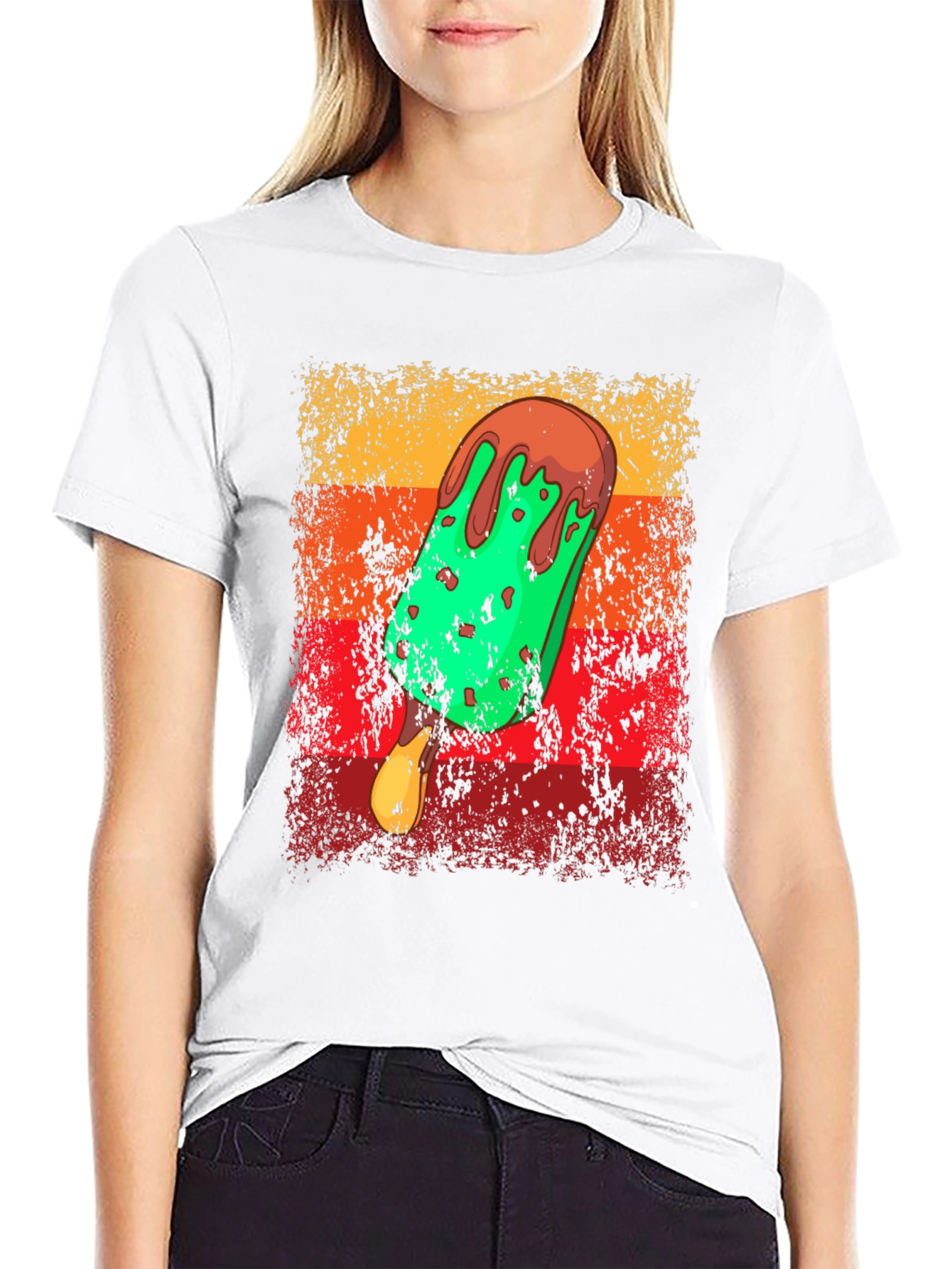 Retro Ice Cream T-Shirt - Novelty Graphic Tee