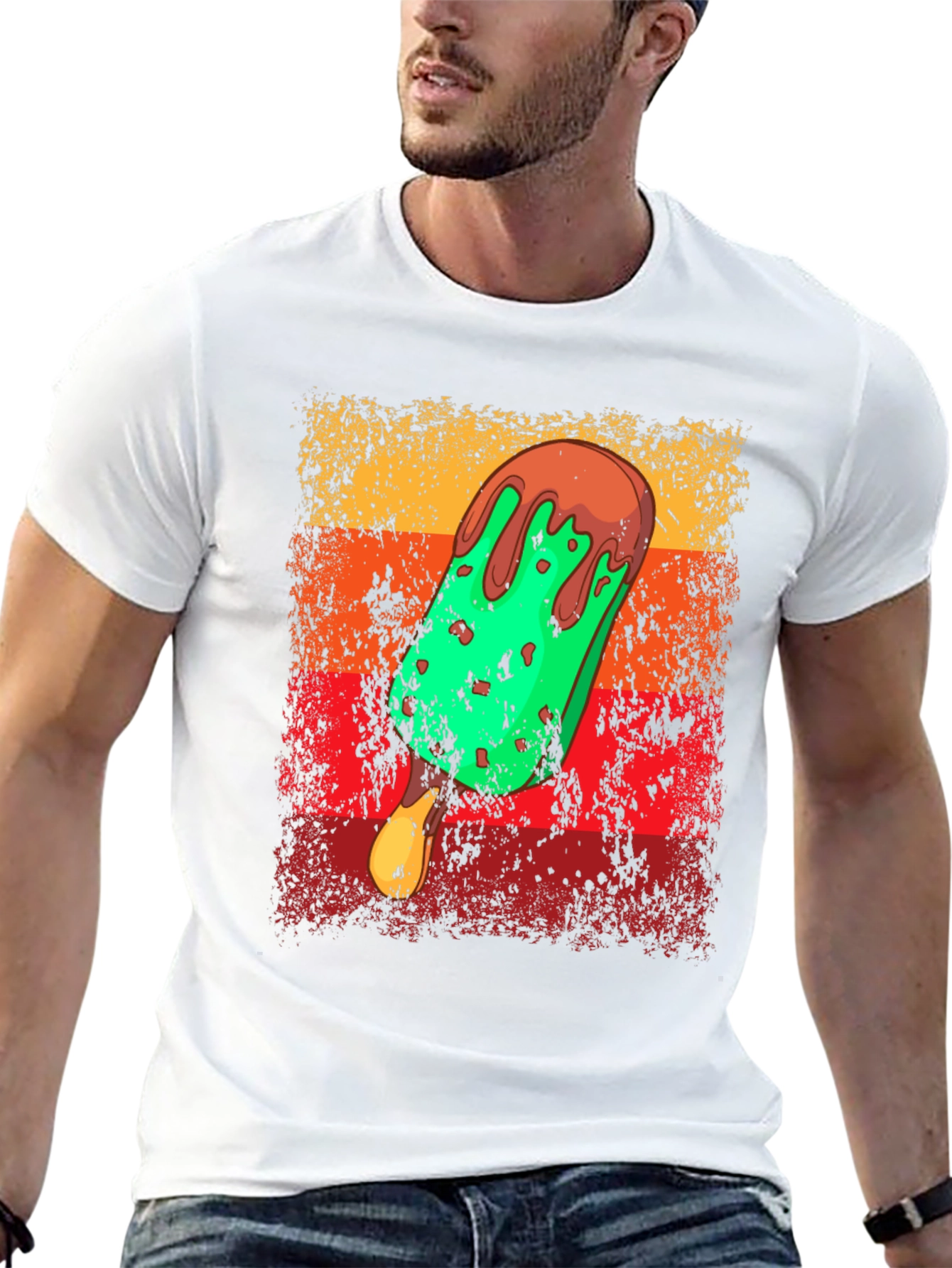 Retro Ice Cream T-Shirt - Novelty Graphic Tee
