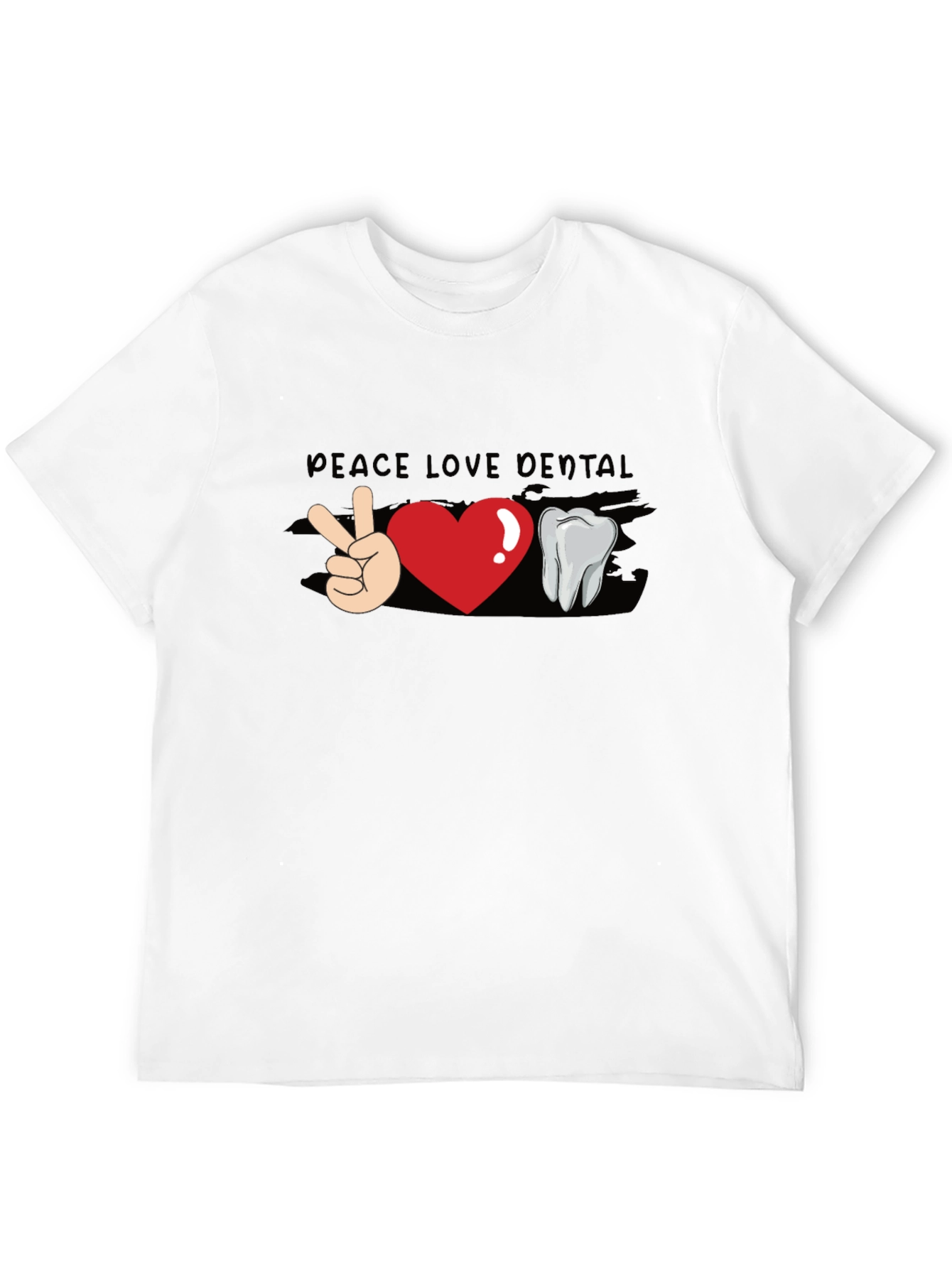 Peace Love Dental T-Shirt - Funny Dentist Tee
