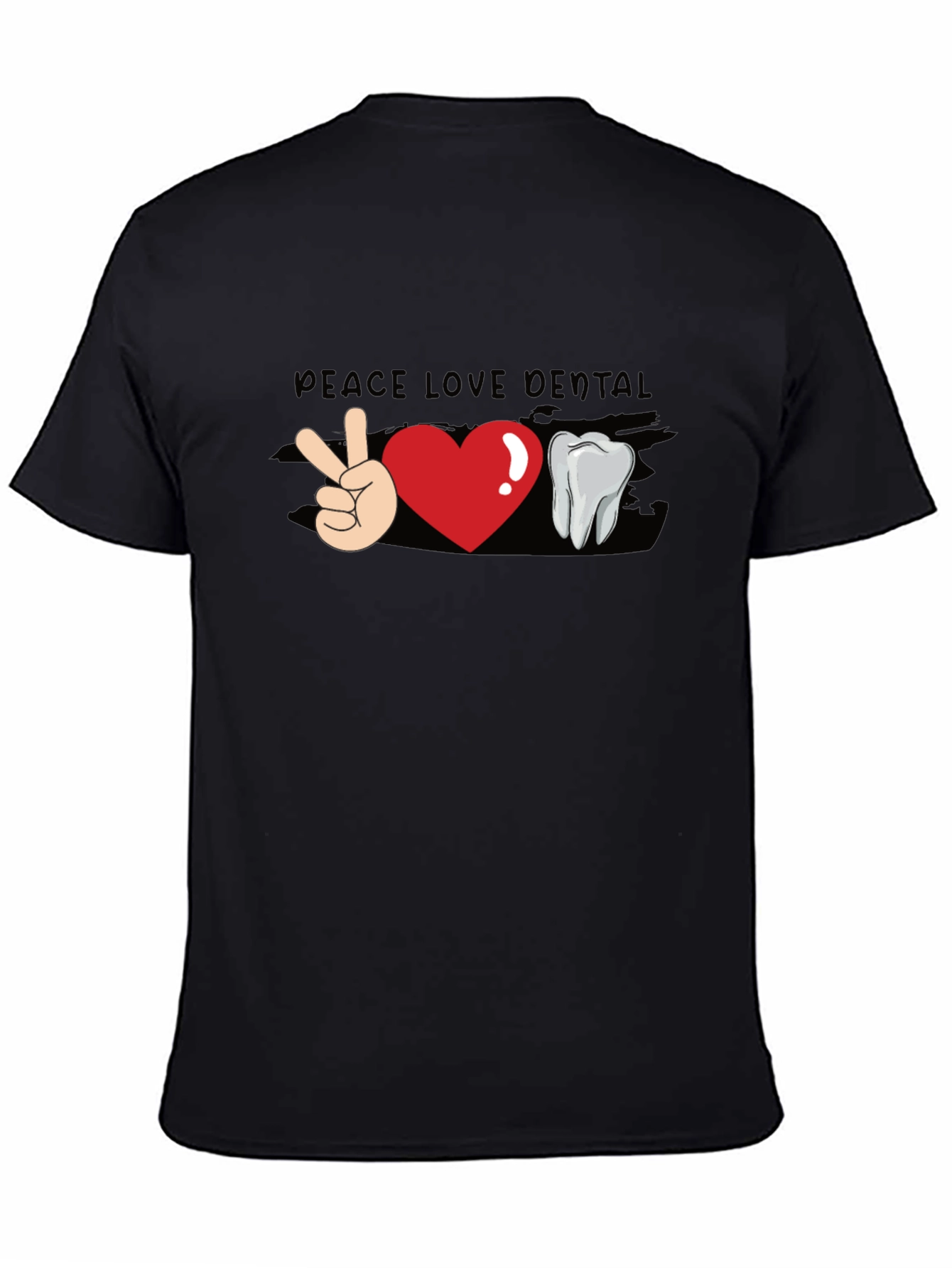 Peace Love Dental T-Shirt - Funny Dentist Tee