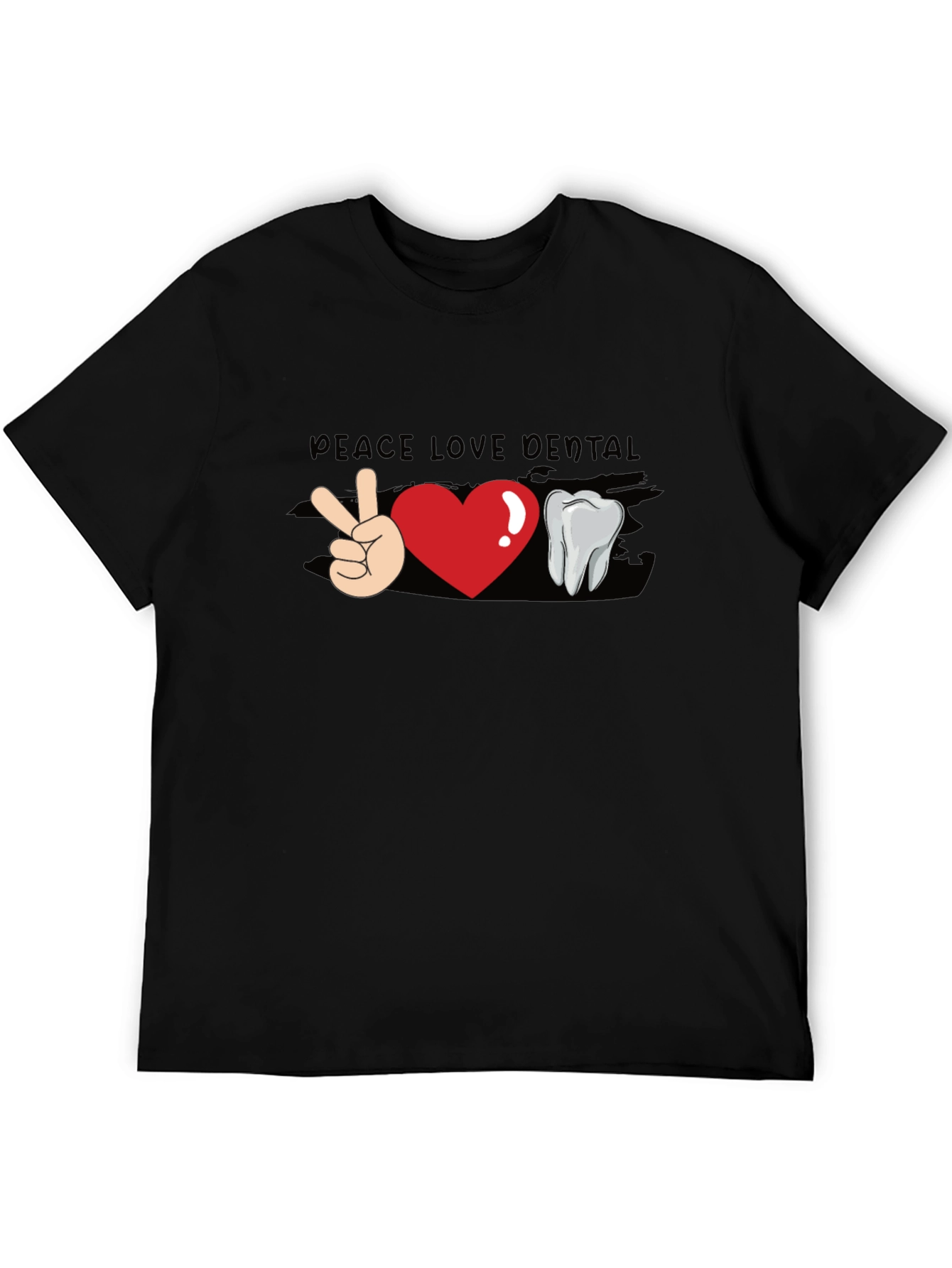 Peace Love Dental T-Shirt - Funny Dentist Tee