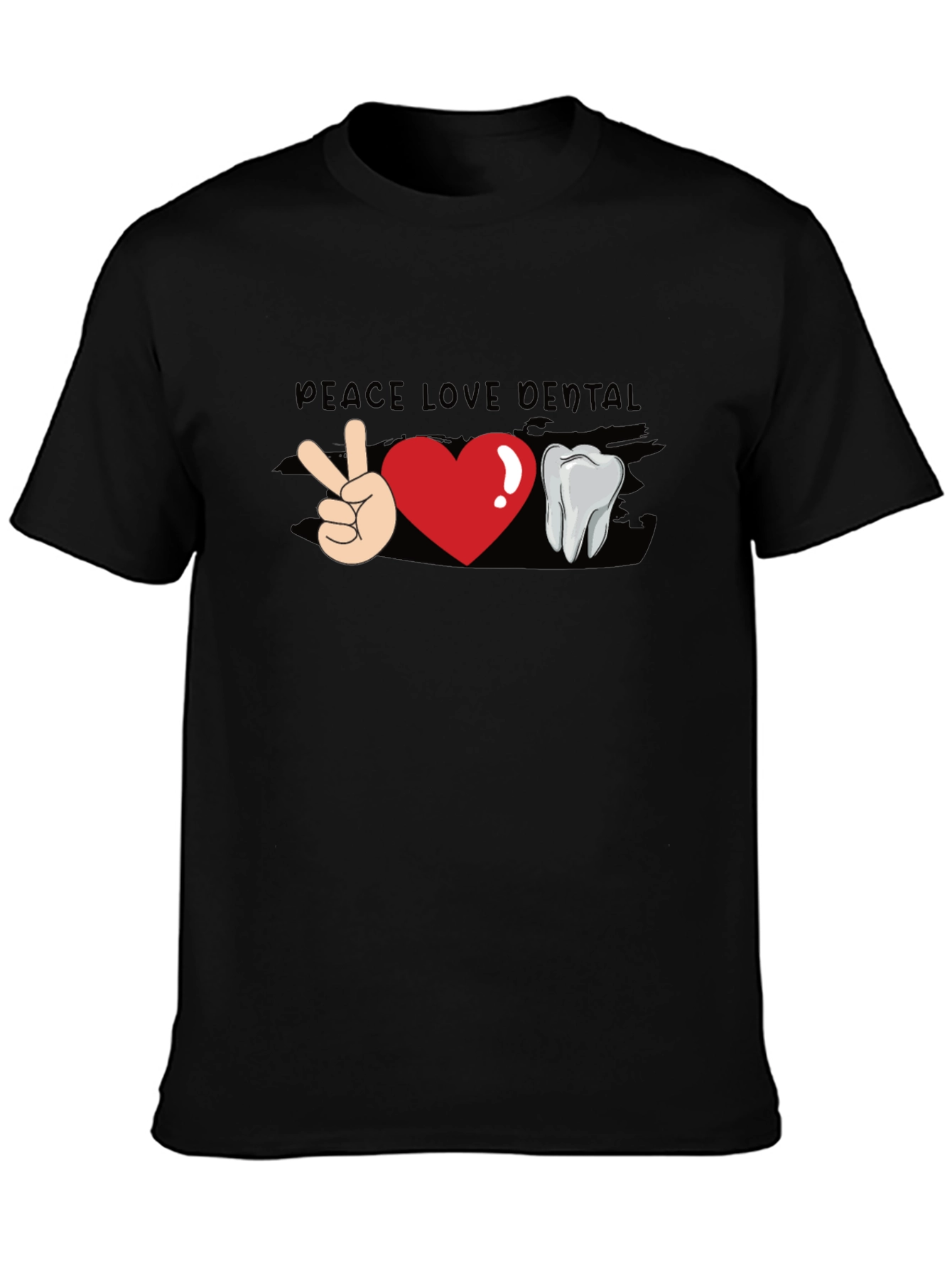 Peace Love Dental T-Shirt - Funny Dentist Tee