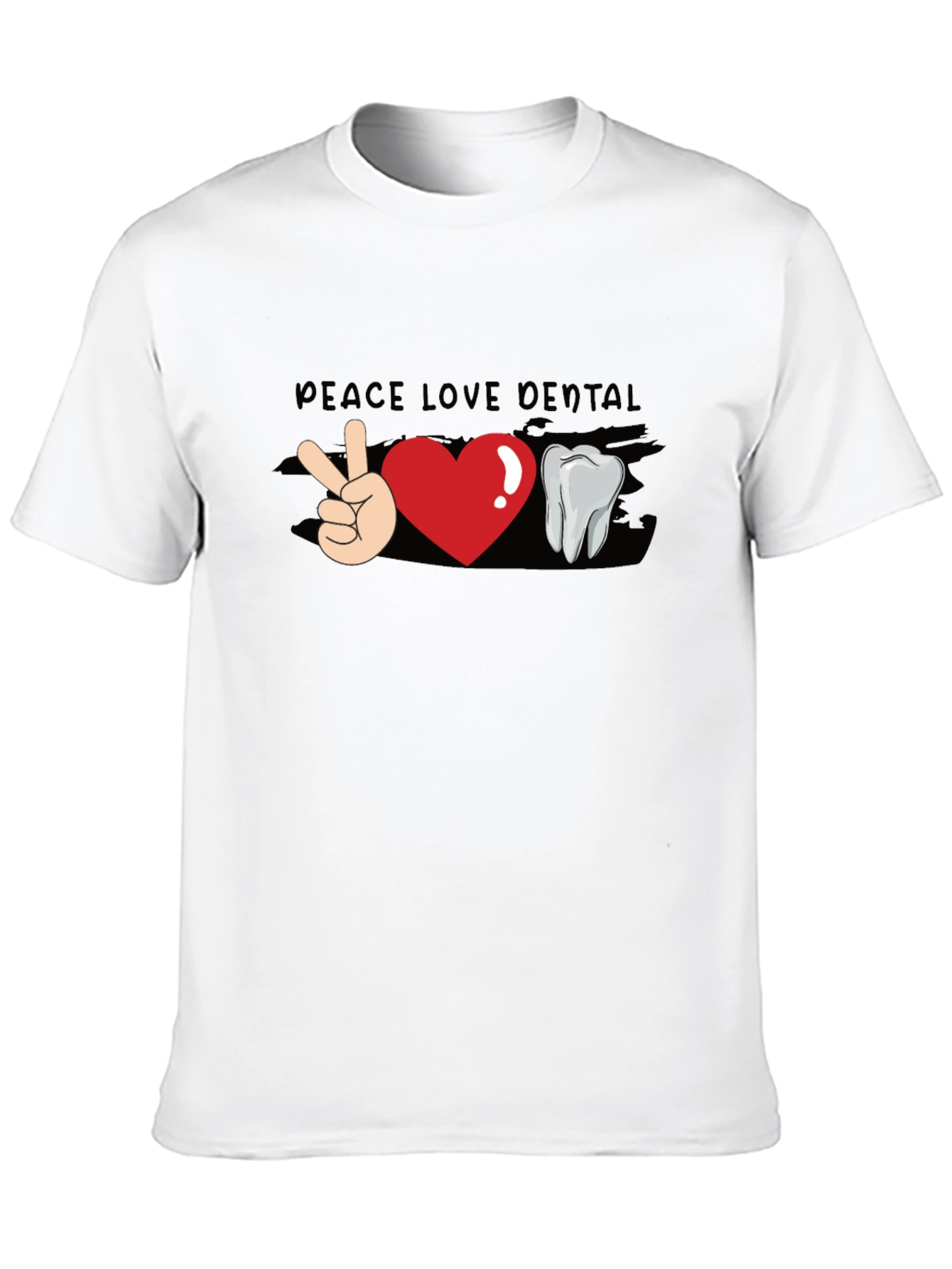 Peace Love Dental T-Shirt - Funny Dentist Tee