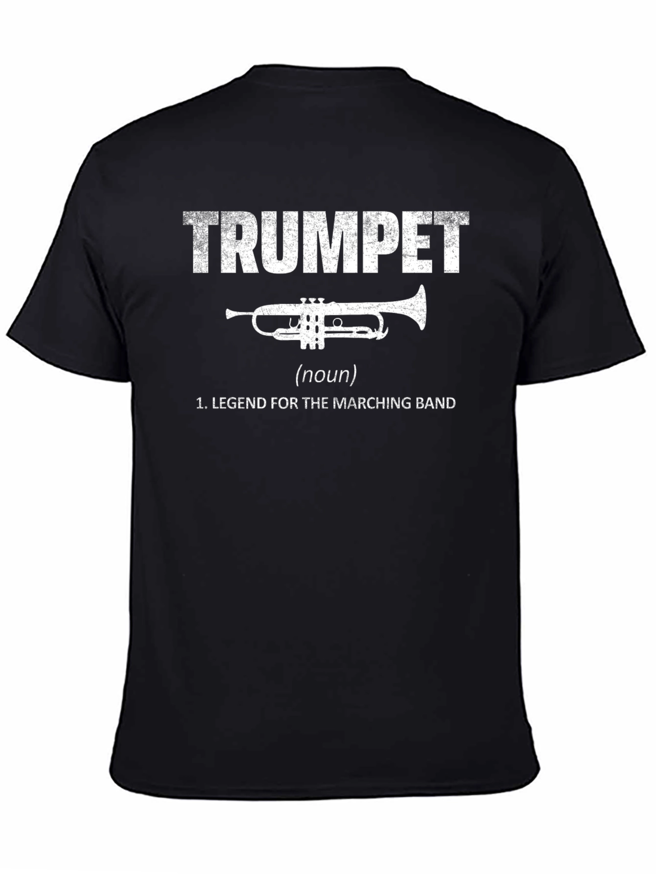 Trumpet Legend Marching Band Black T-Shirt
