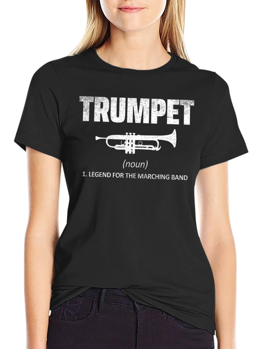 Trumpet Legend Marching Band Black T-Shirt