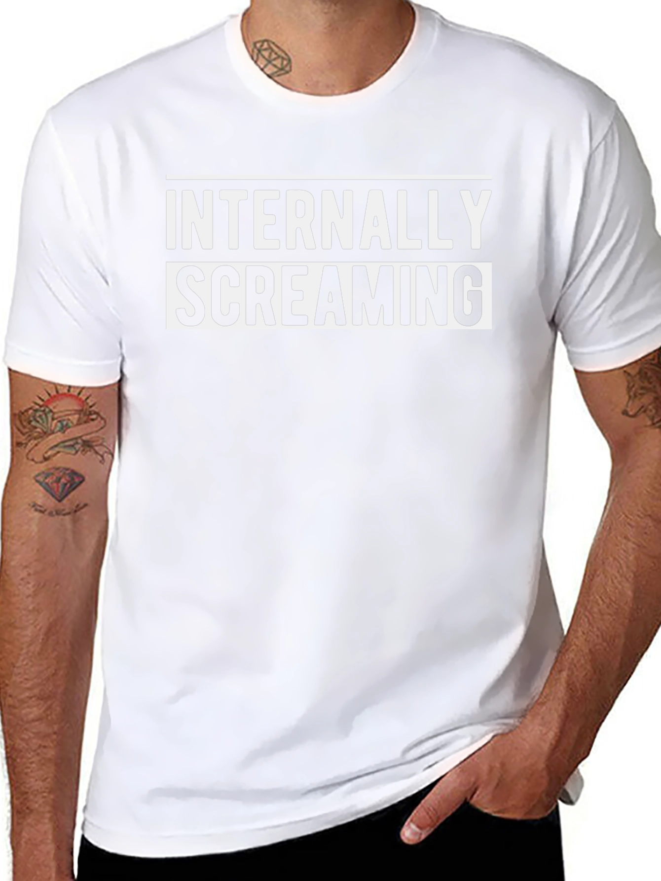 Internally Screaming Graphic T-Shirt - Black