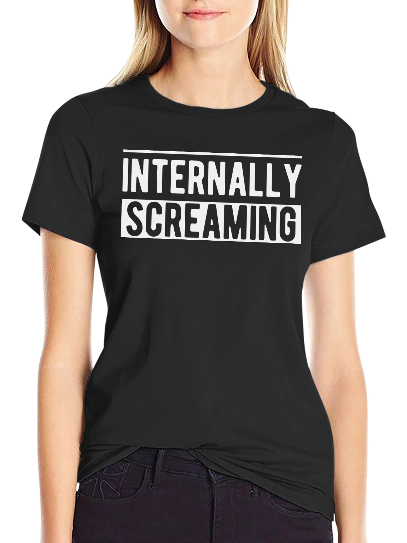 Internally Screaming Graphic T-Shirt - Black