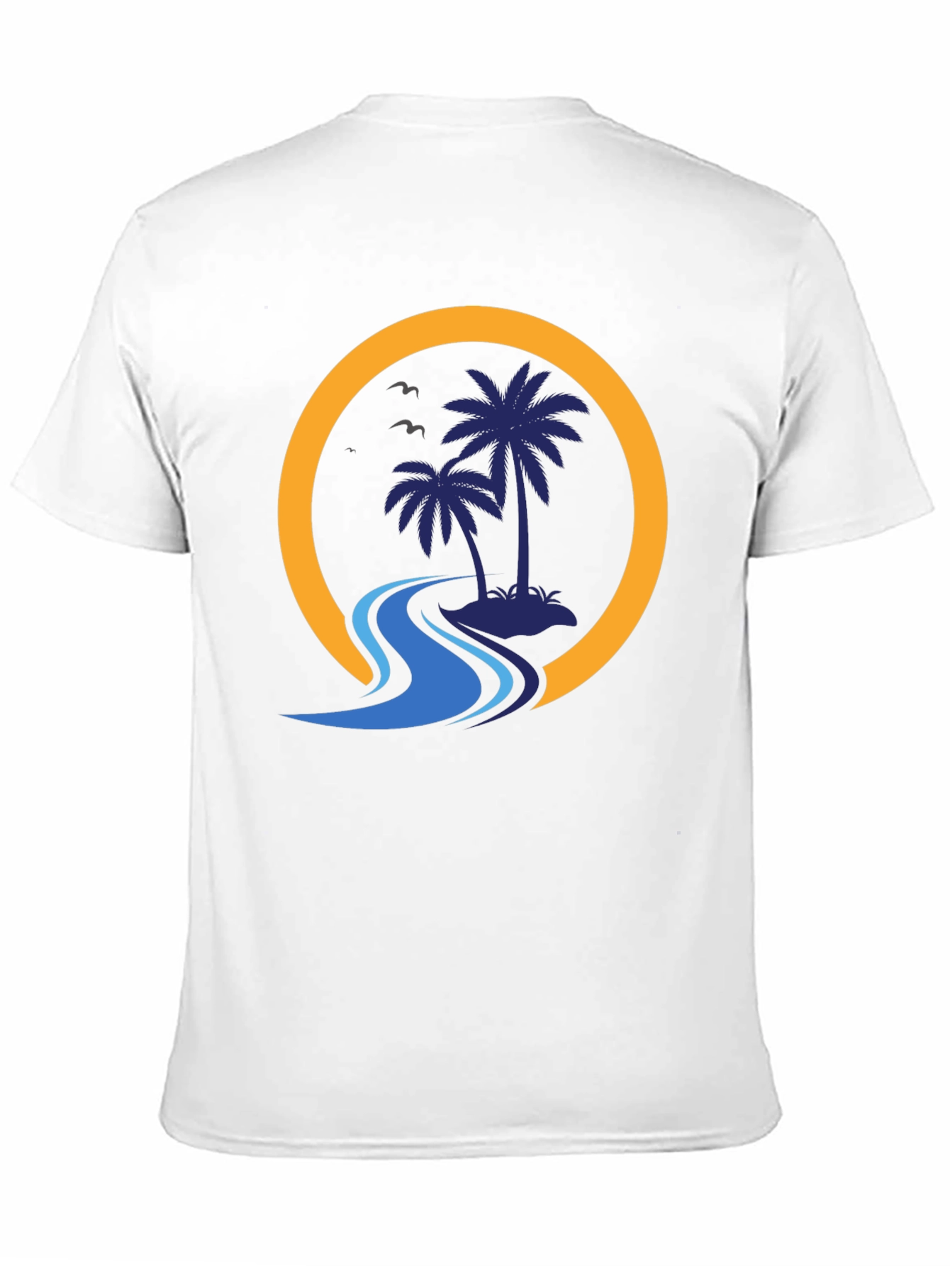 Palm Island Graphic Black T-Shirt