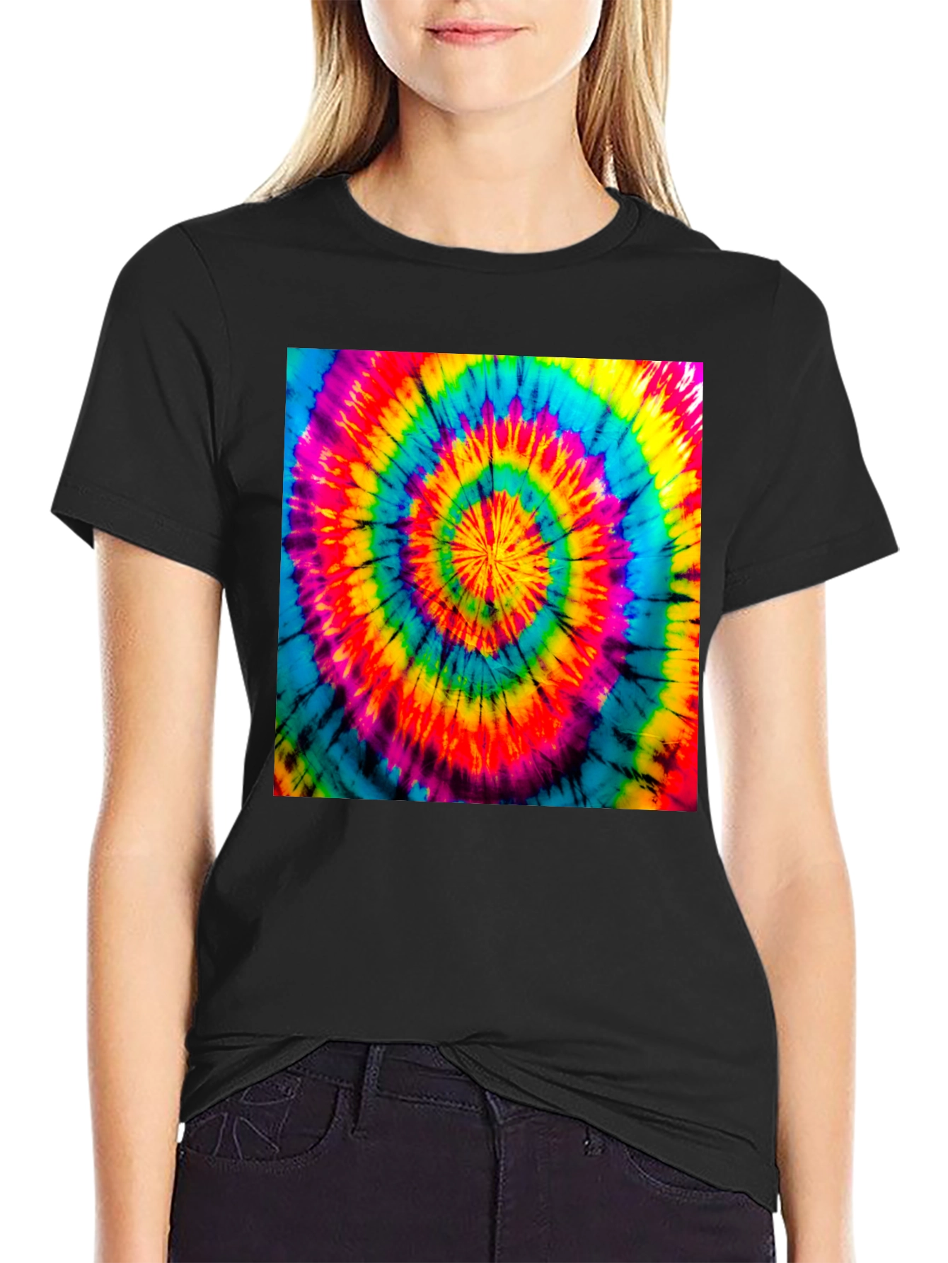 Spiral Tie Dye T-Shirt - Retro Psychedelic Style