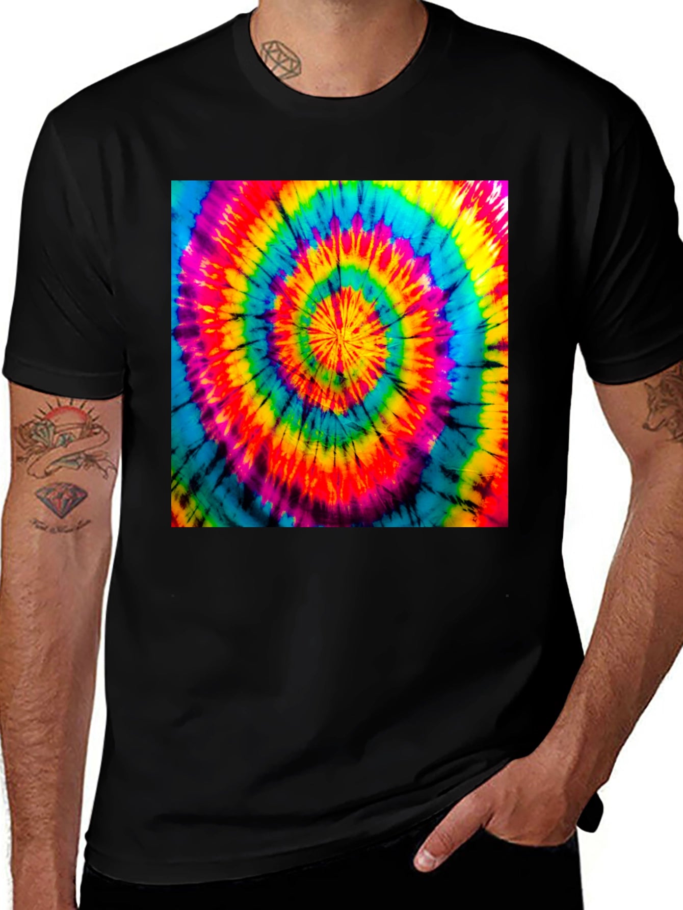 Spiral Tie Dye T-Shirt - Retro Psychedelic Style