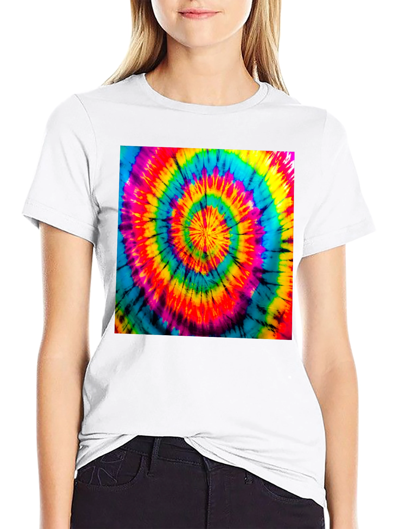 Spiral Tie Dye T-Shirt - Retro Psychedelic Style
