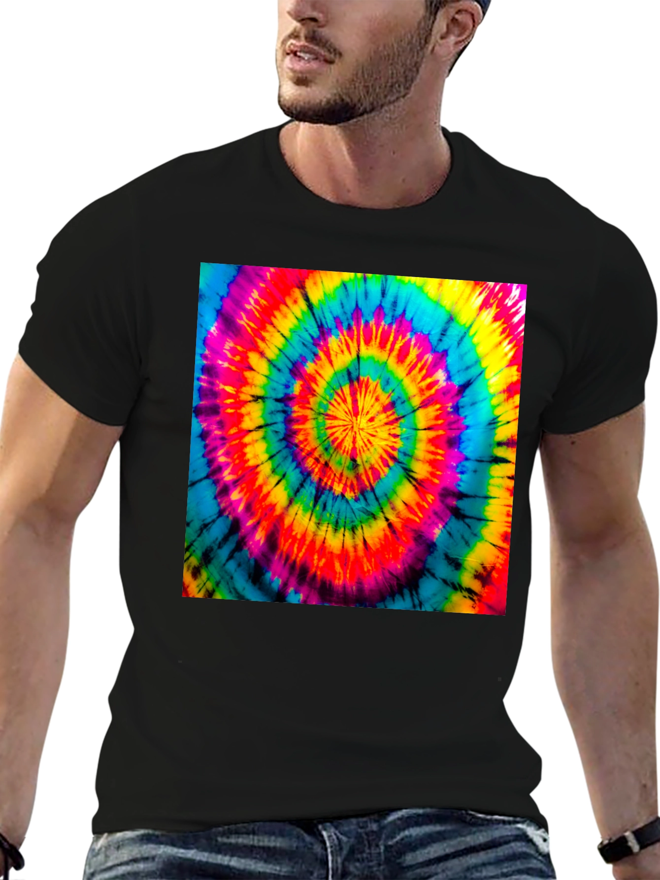 Spiral Tie Dye T-Shirt - Retro Psychedelic Style