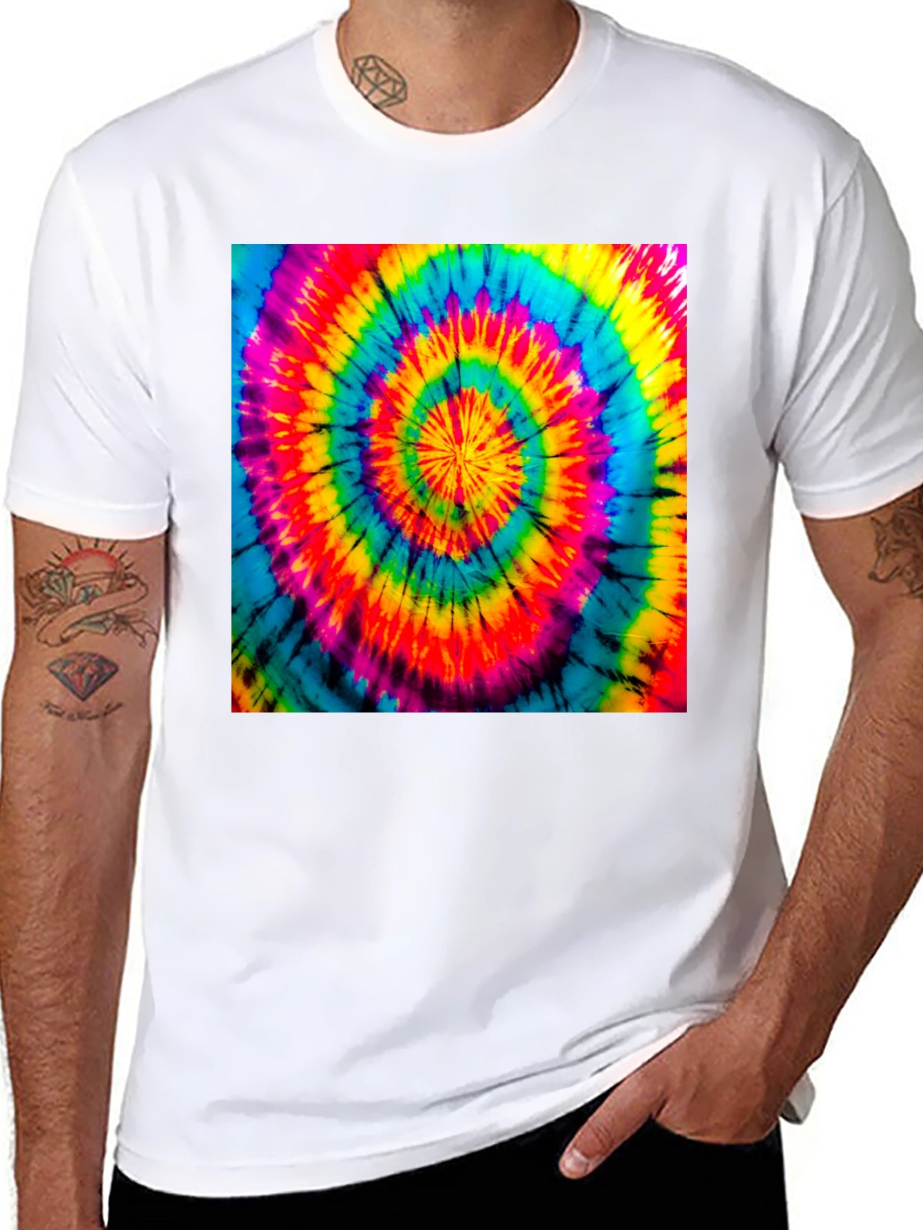 Spiral Tie Dye T-Shirt - Retro Psychedelic Style
