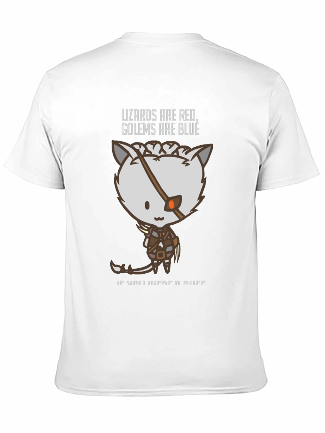 Lizards Are Red Golems Are Blue Graphic T-Shirt