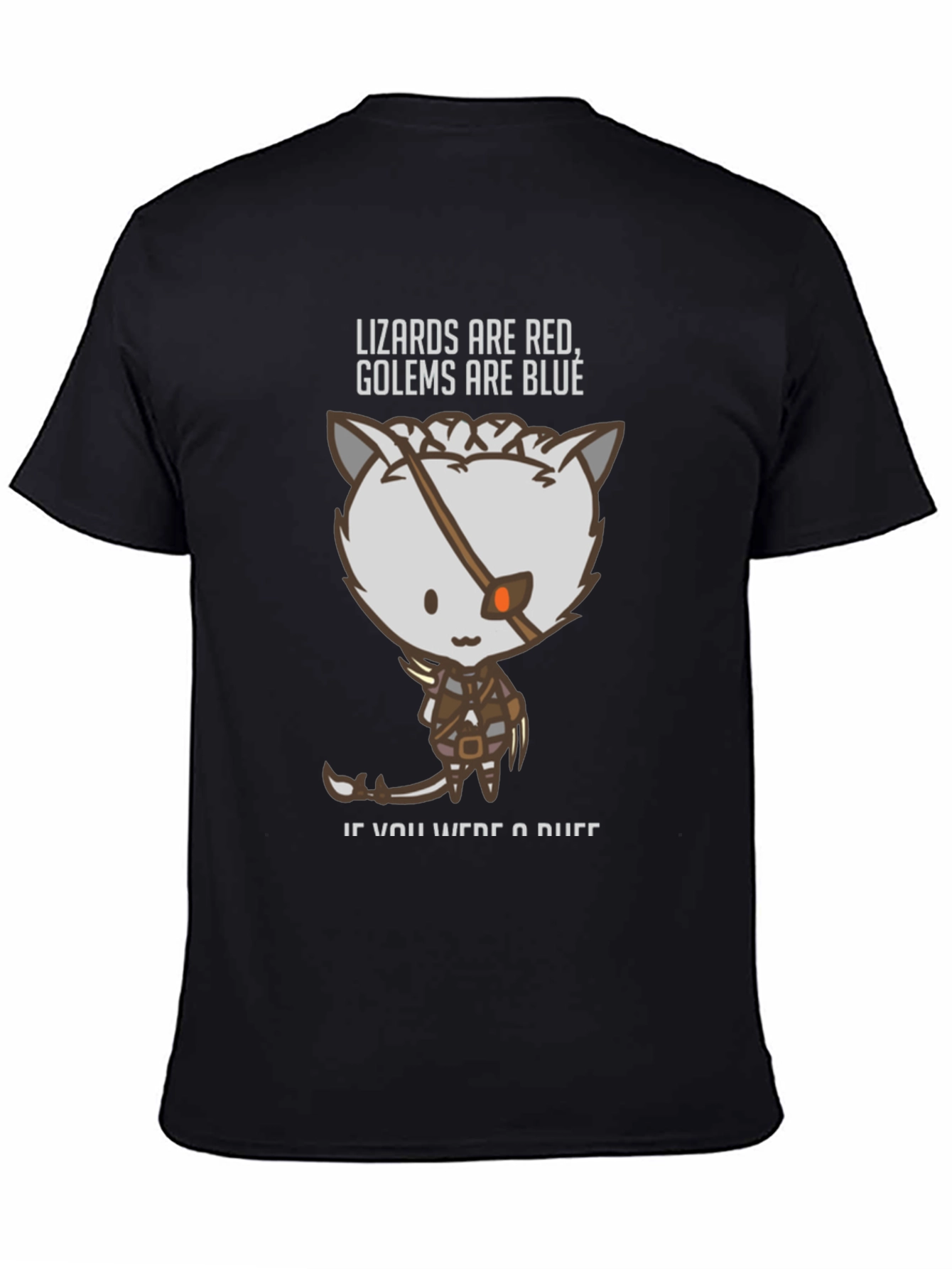 Lizards Are Red Golems Are Blue Graphic T-Shirt