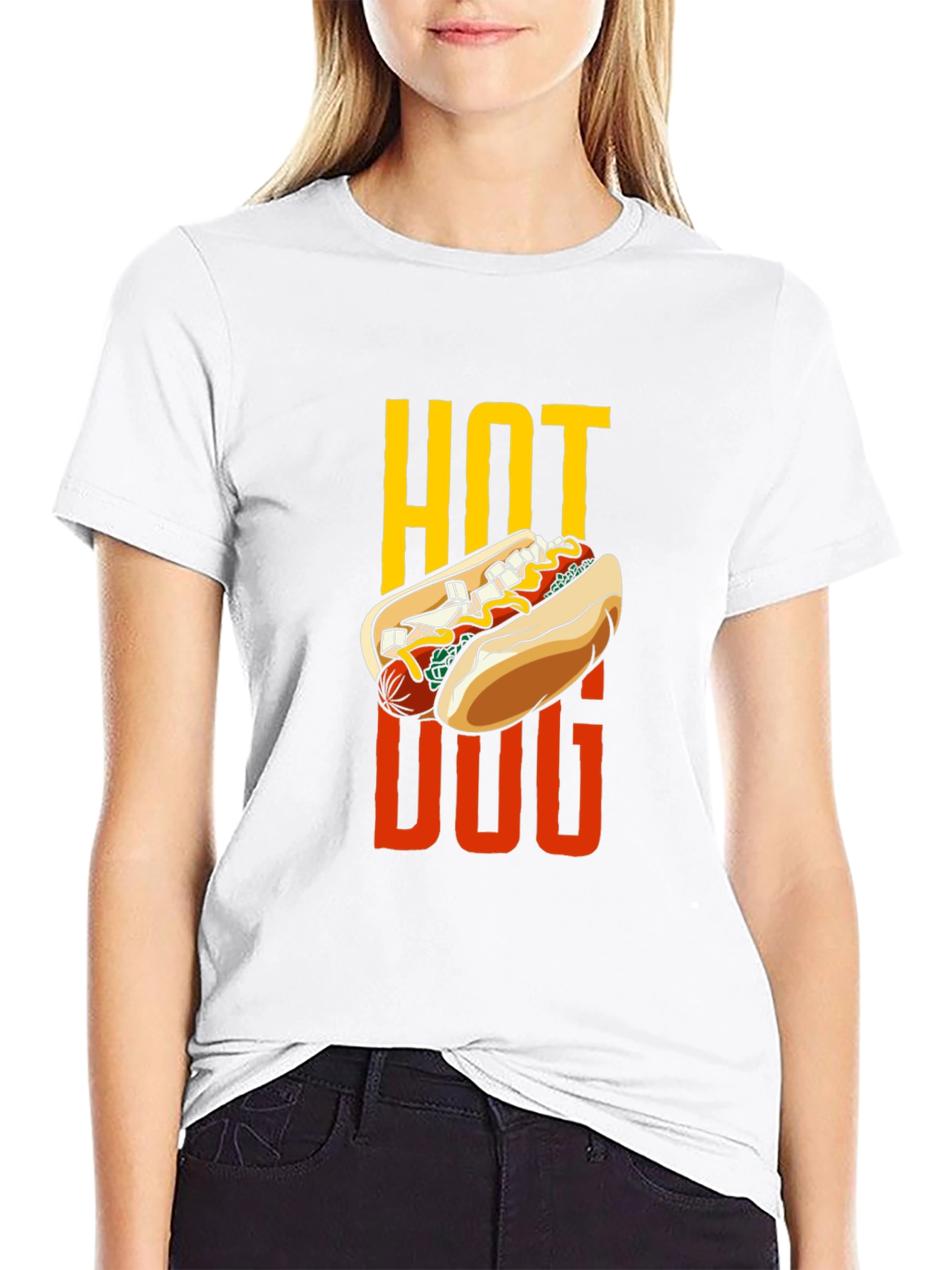 Hot Dog Graphic Tee - Foodie T-Shirt